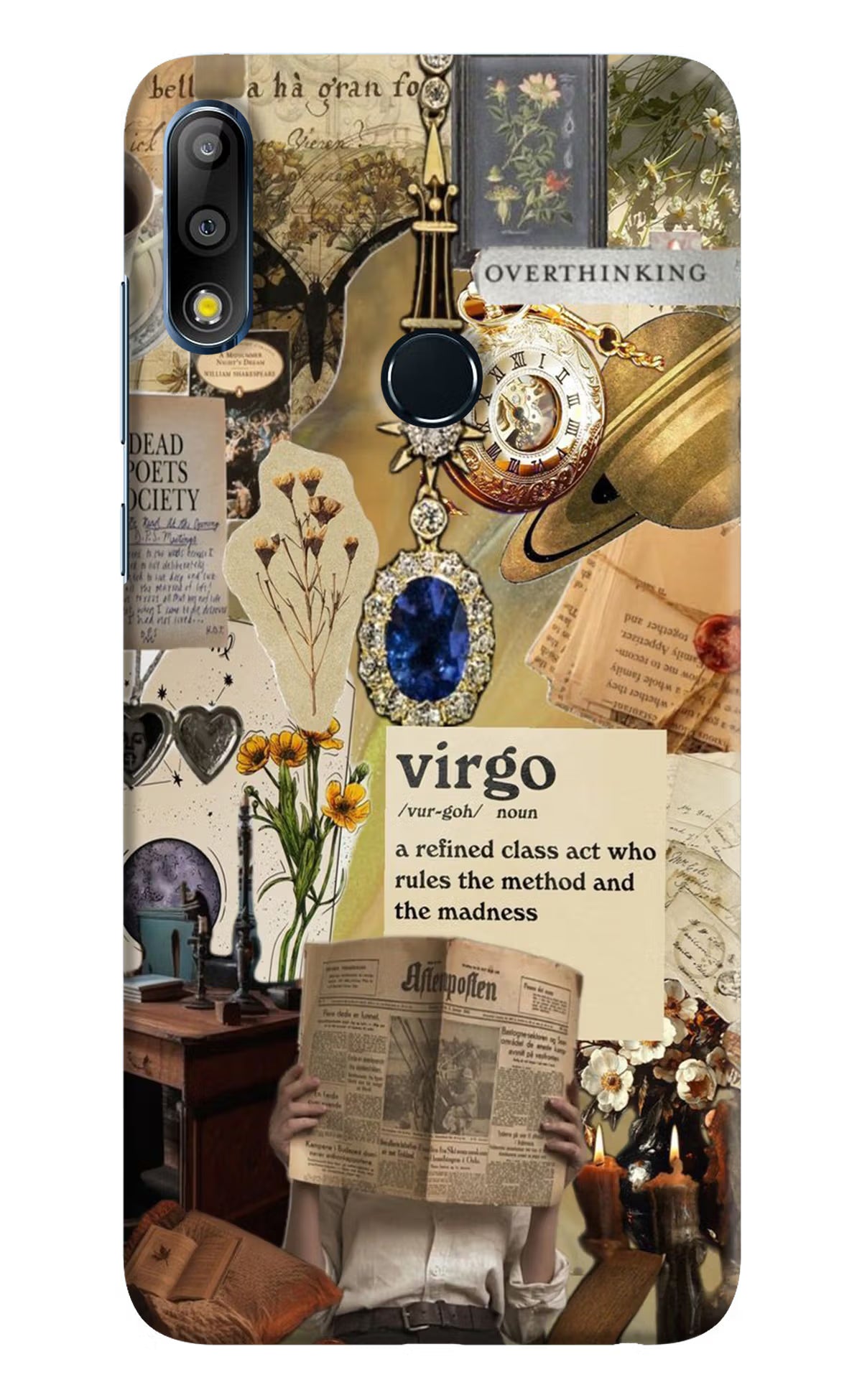 Virgo Zodiac Asus Zenfone Max Pro M2 Hard Case Back Cover by Casekaro