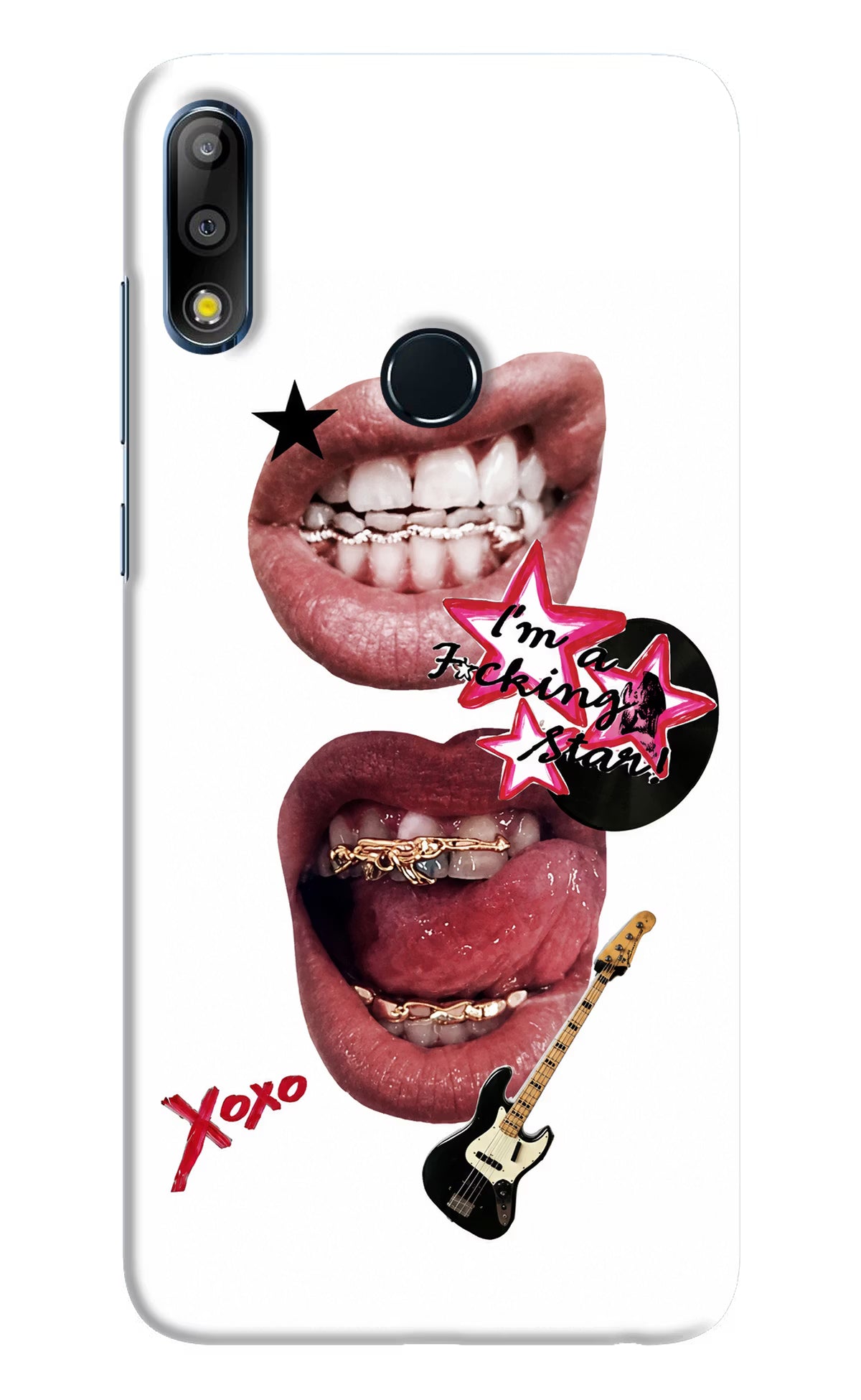 Rockstar Asus Zenfone Max Pro M2 Hard Case Back Cover by Casekaro