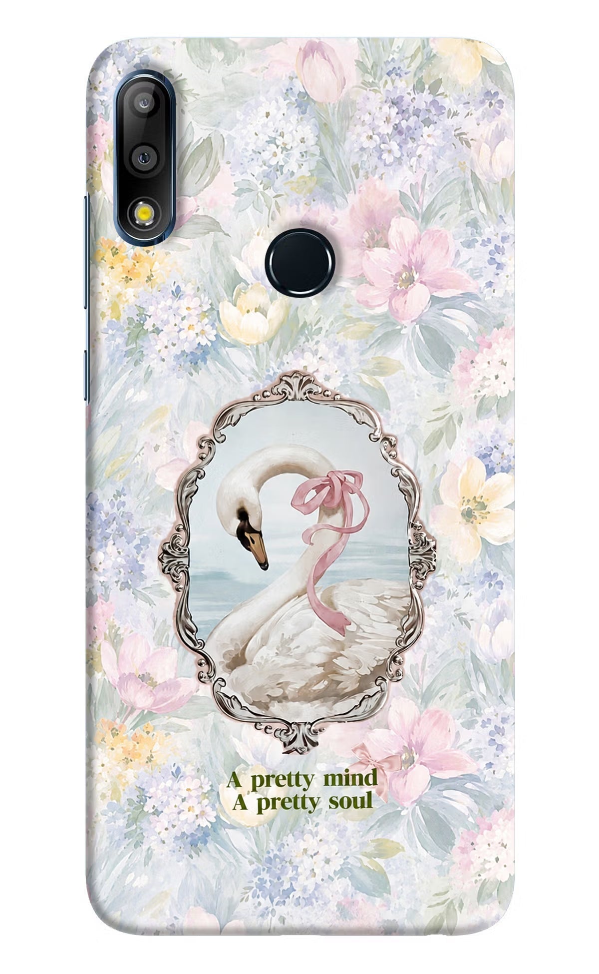 Pretty Mind Pretty Soul Asus Zenfone Max Pro M2 Hard Case Back Cover by Casekaro
