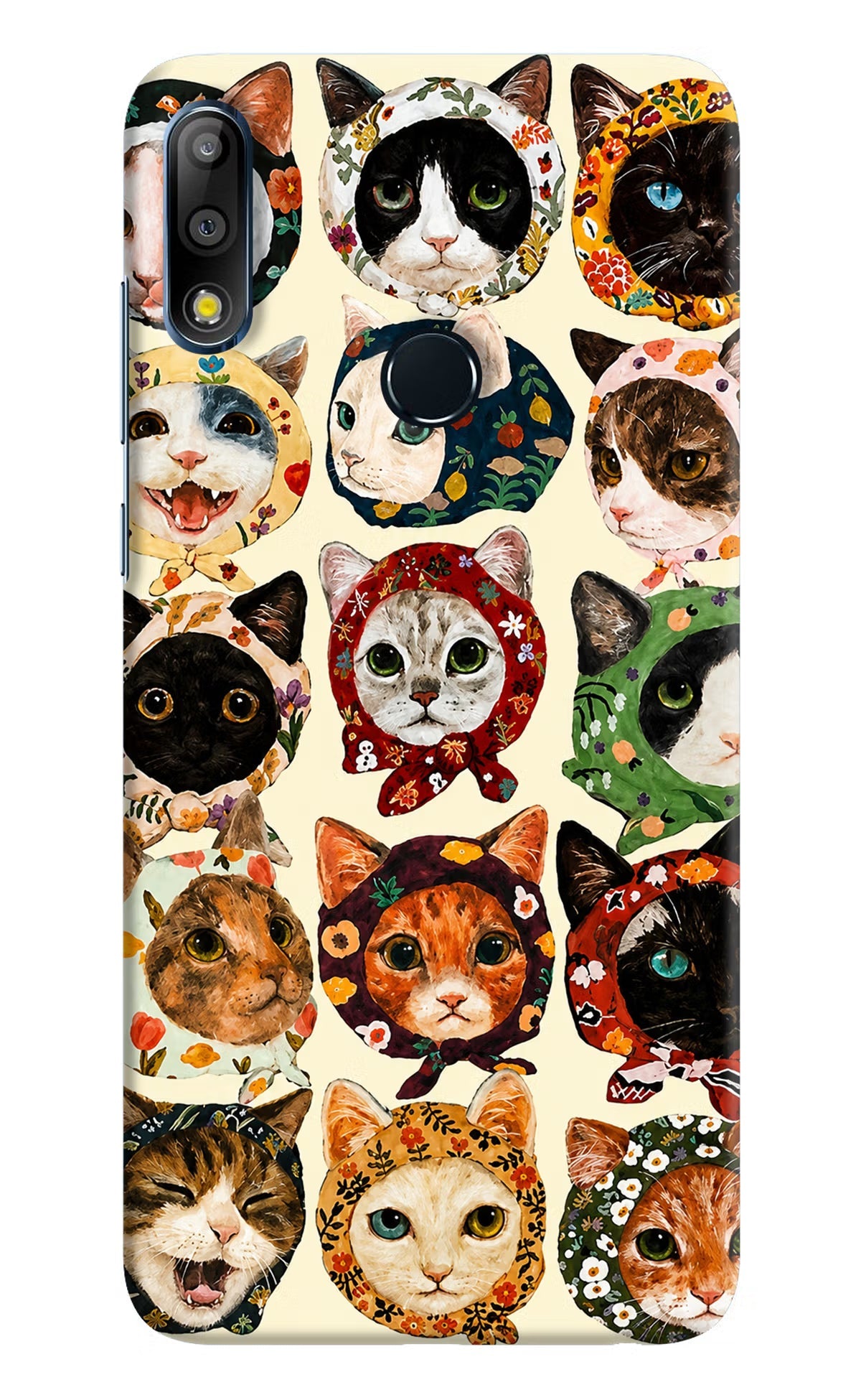 Cool Cat Asus Zenfone Max Pro M2 Hard Case Back Cover by Casekaro