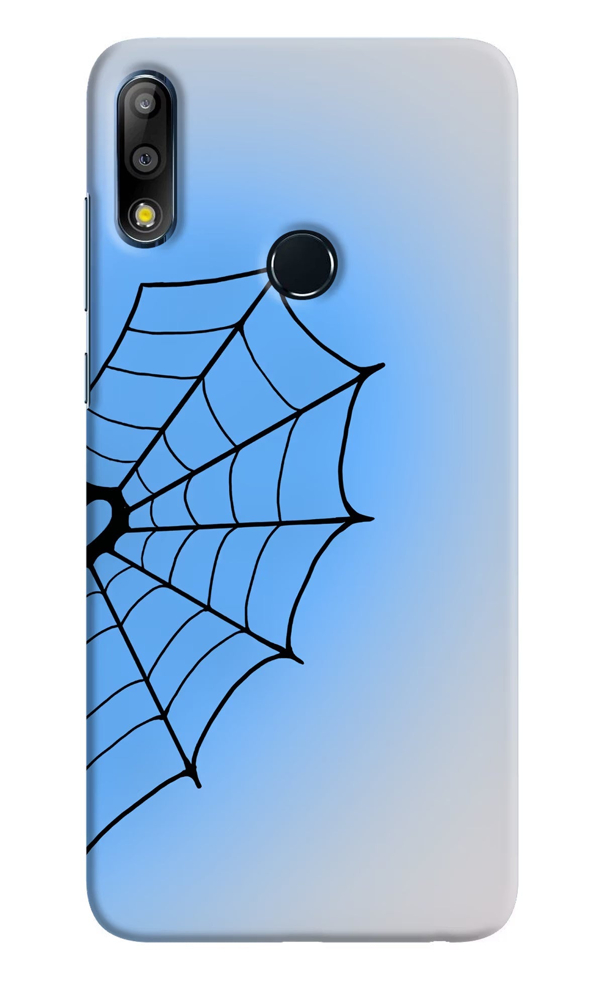 Blue Web Asus Zenfone Max Pro M2 Hard Case Back Cover by Casekaro