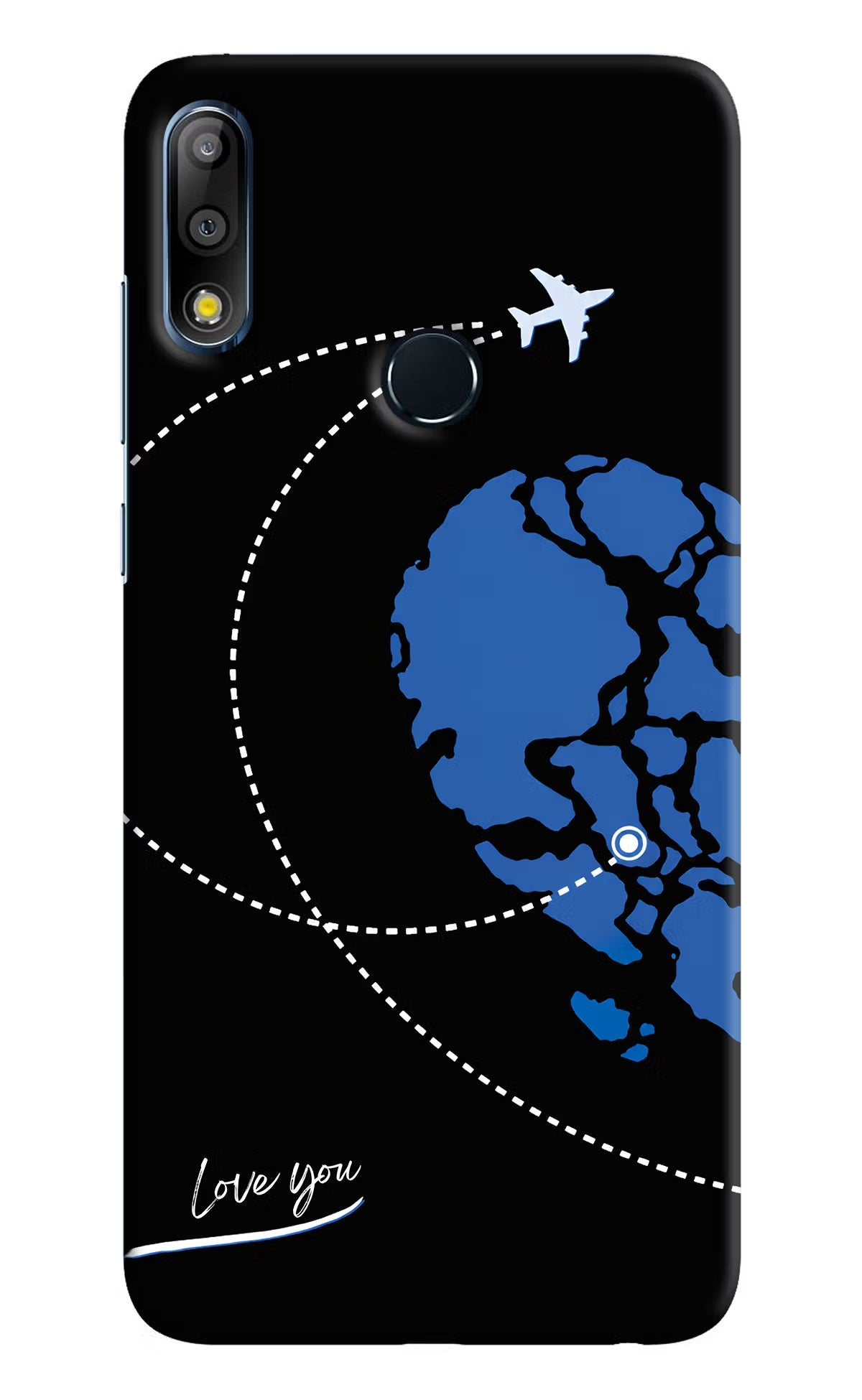 Love Orbit Asus Zenfone Max Pro M2 Hard Case Back Cover by Casekaro