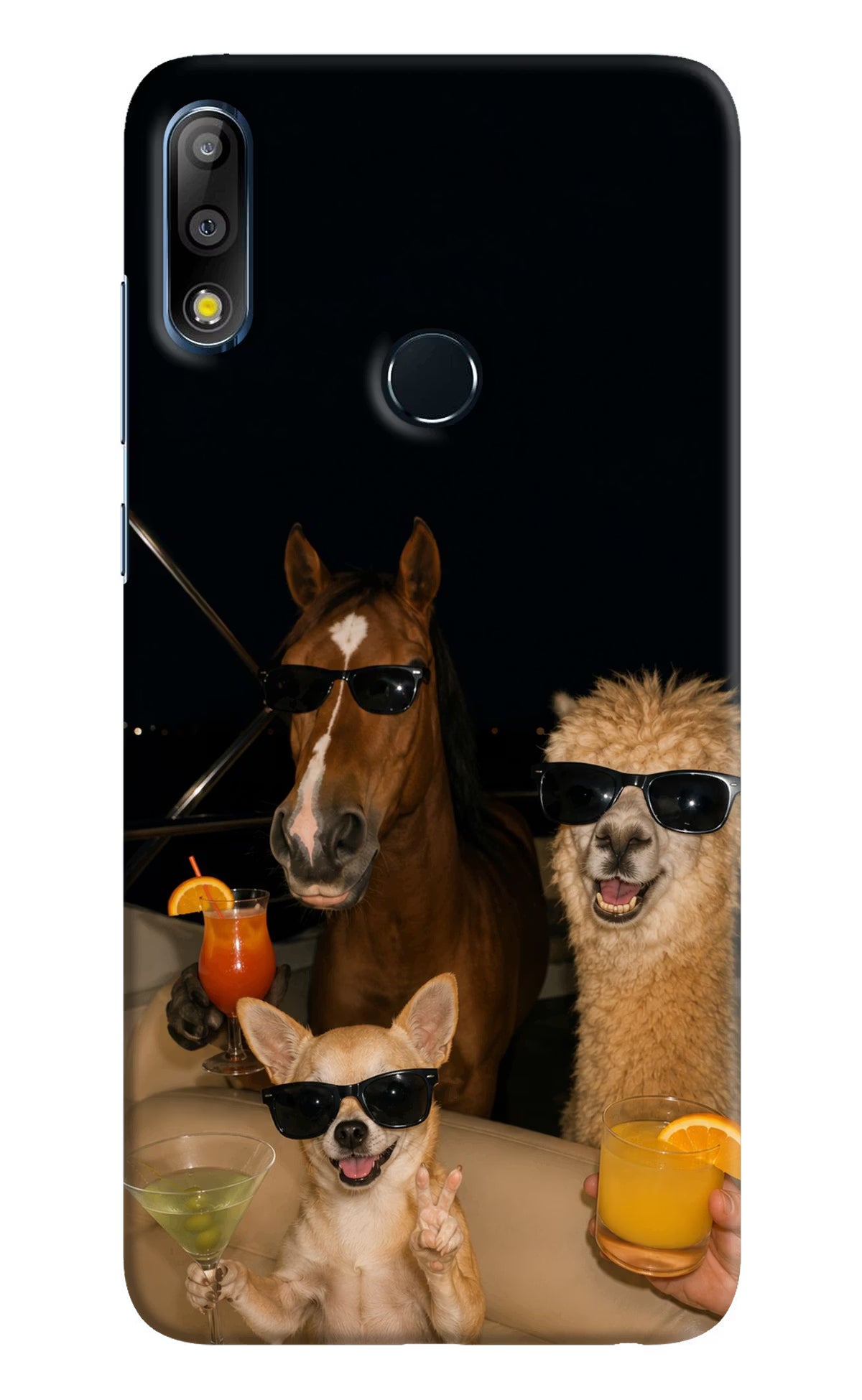 Party Squad Asus Zenfone Max Pro M2 Hard Case Back Cover by Casekaro