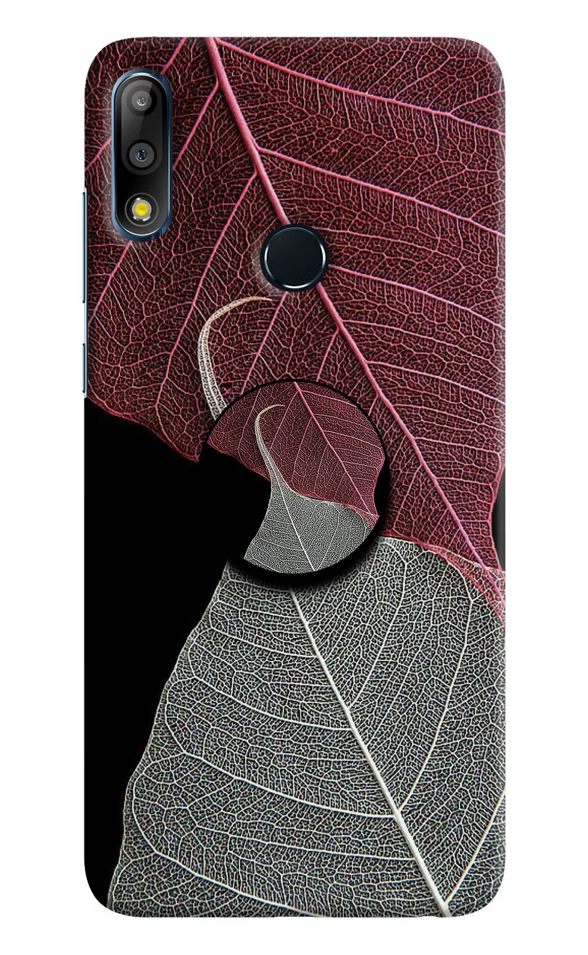 Leaf Pattern Asus Zenfone Max Pro M2 Pop Case by Casekaro