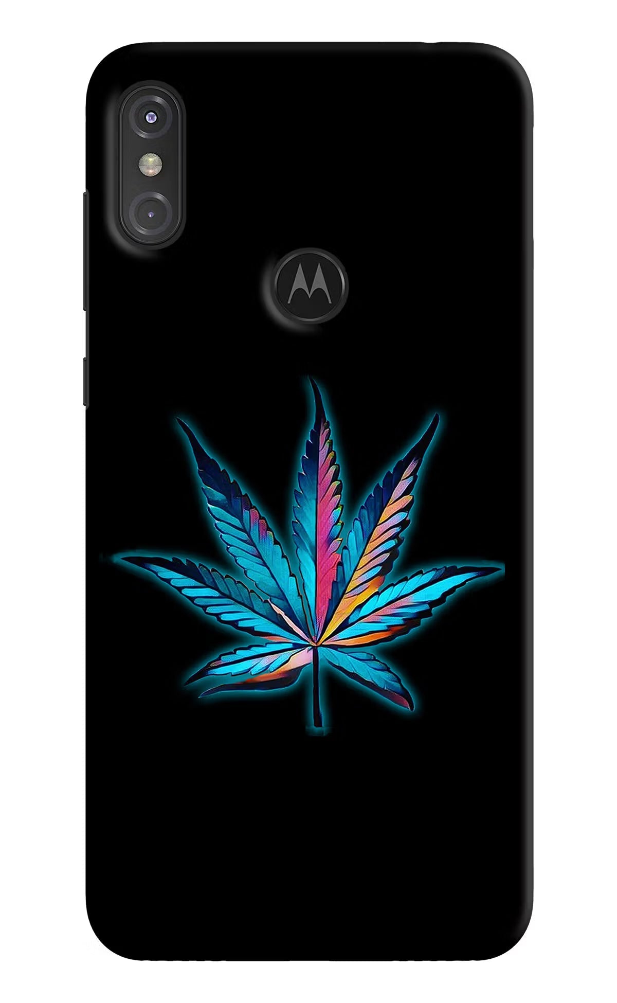 Weed Moto One Power Hard Case Back Cover by Casekaro