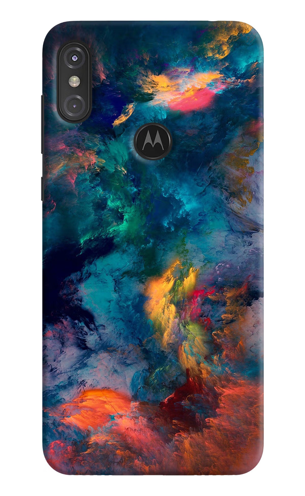 Artwork Paint Moto One Power Hard Case Back Cover by Casekaro