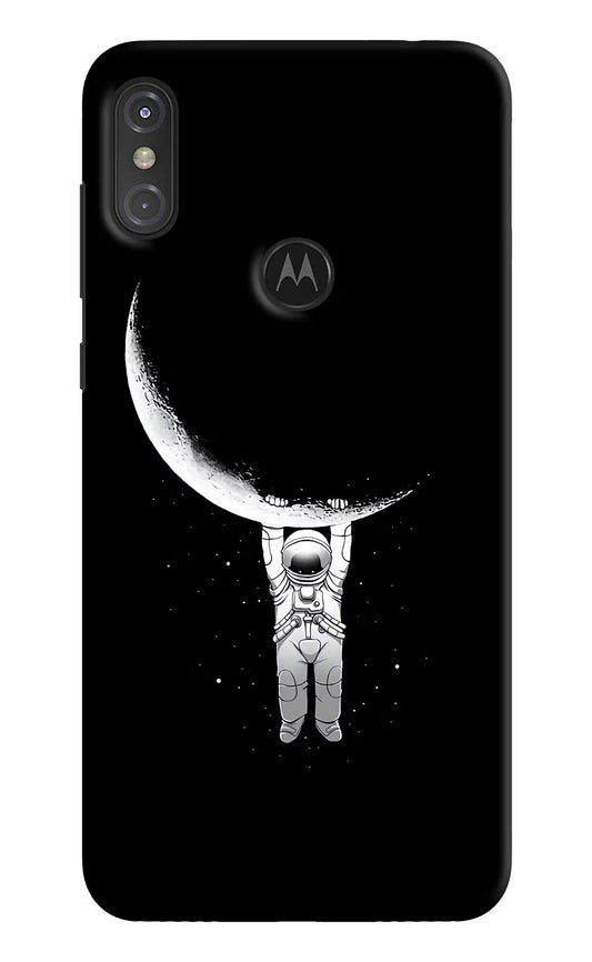 Moon Space Moto One Power Hard Case Back Cover by Casekaro
