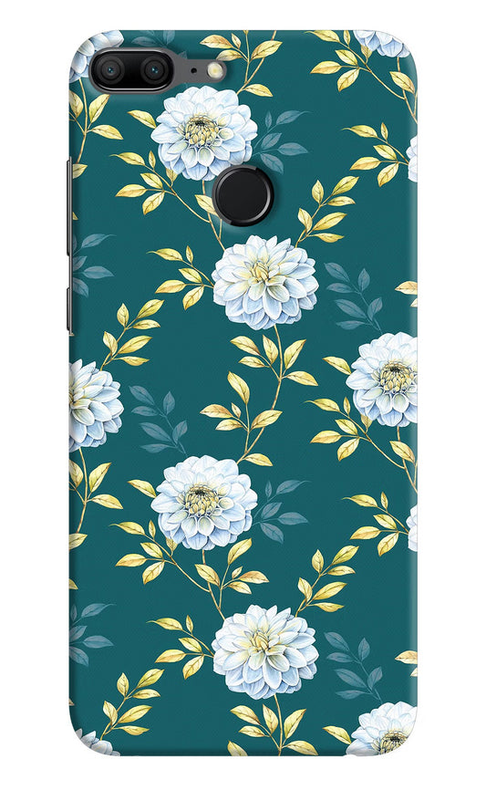 Flowers Honor 9 Lite Hard Case Back Cover by Casekaro