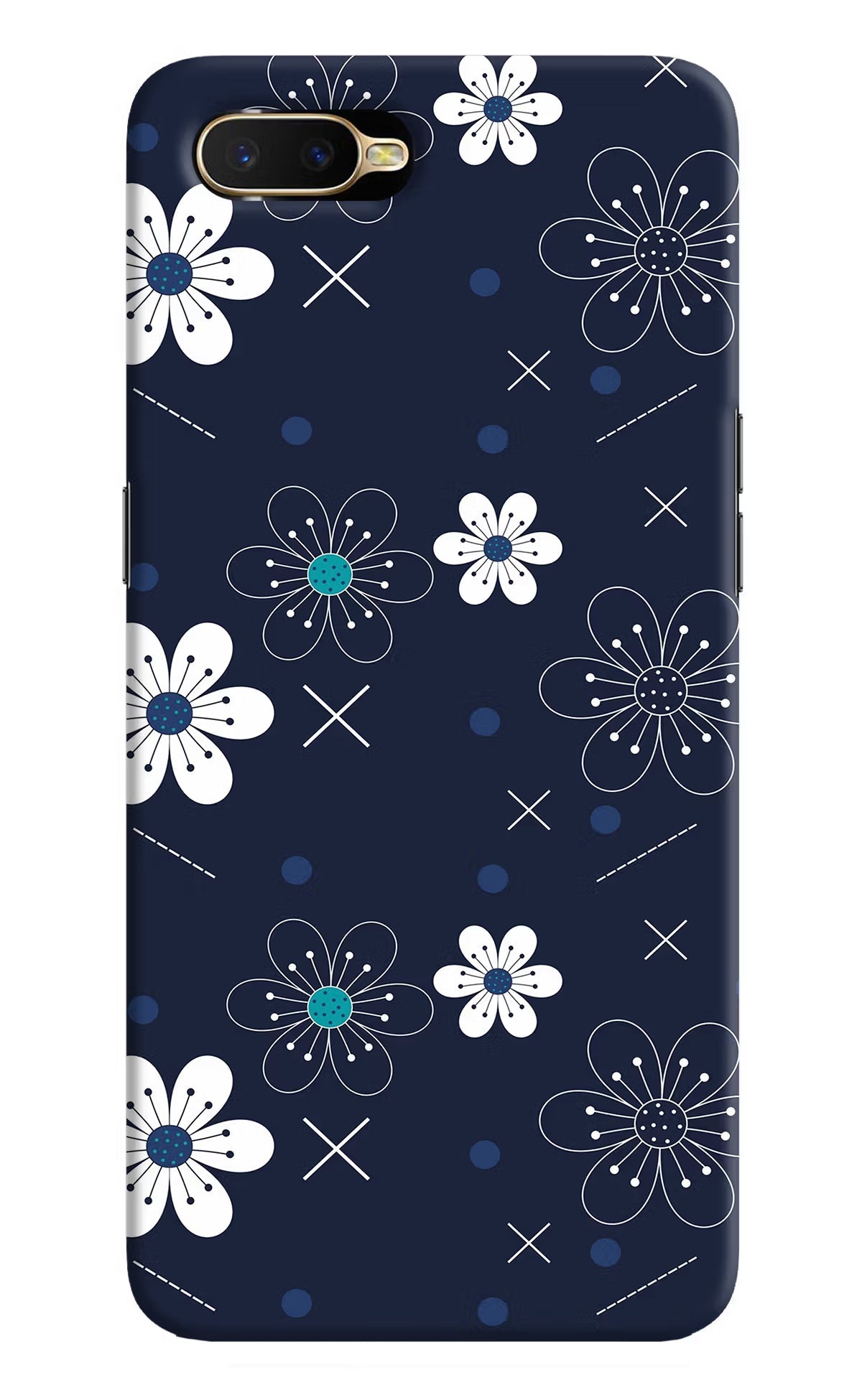 Flowers Oppo K1 Hard Case Back Cover by Casekaro