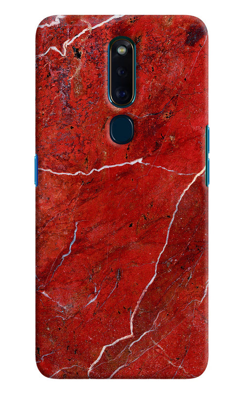 Red Marble Design Oppo F11 Pro Back Cover
