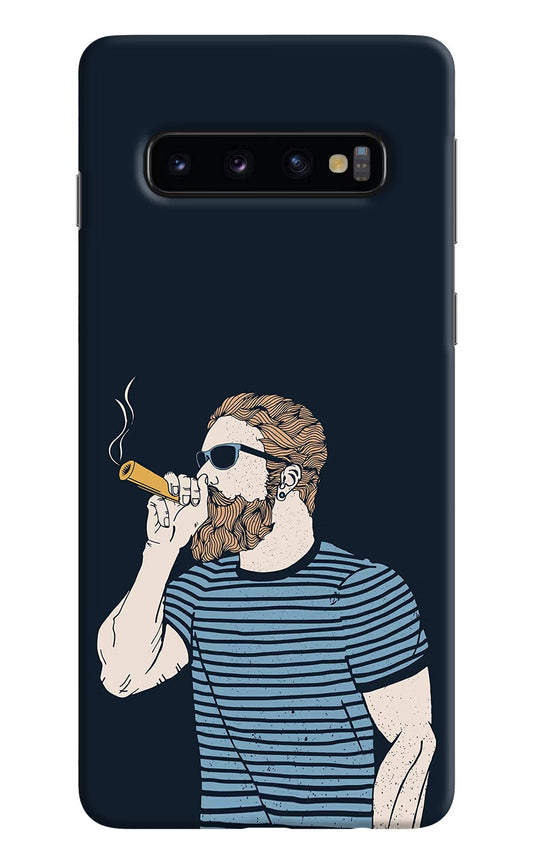 Smoking Samsung S10 Hard Case Back Cover by Casekaro
