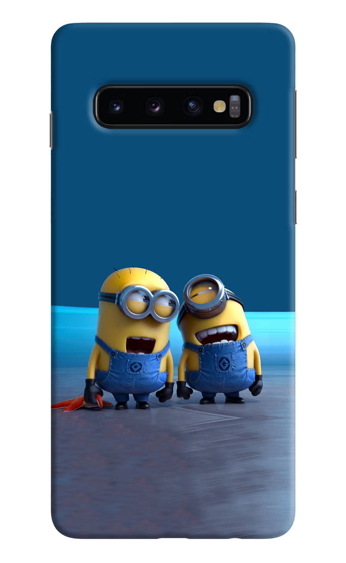 Minion Laughing Samsung S10 Hard Case Back Cover by Casekaro