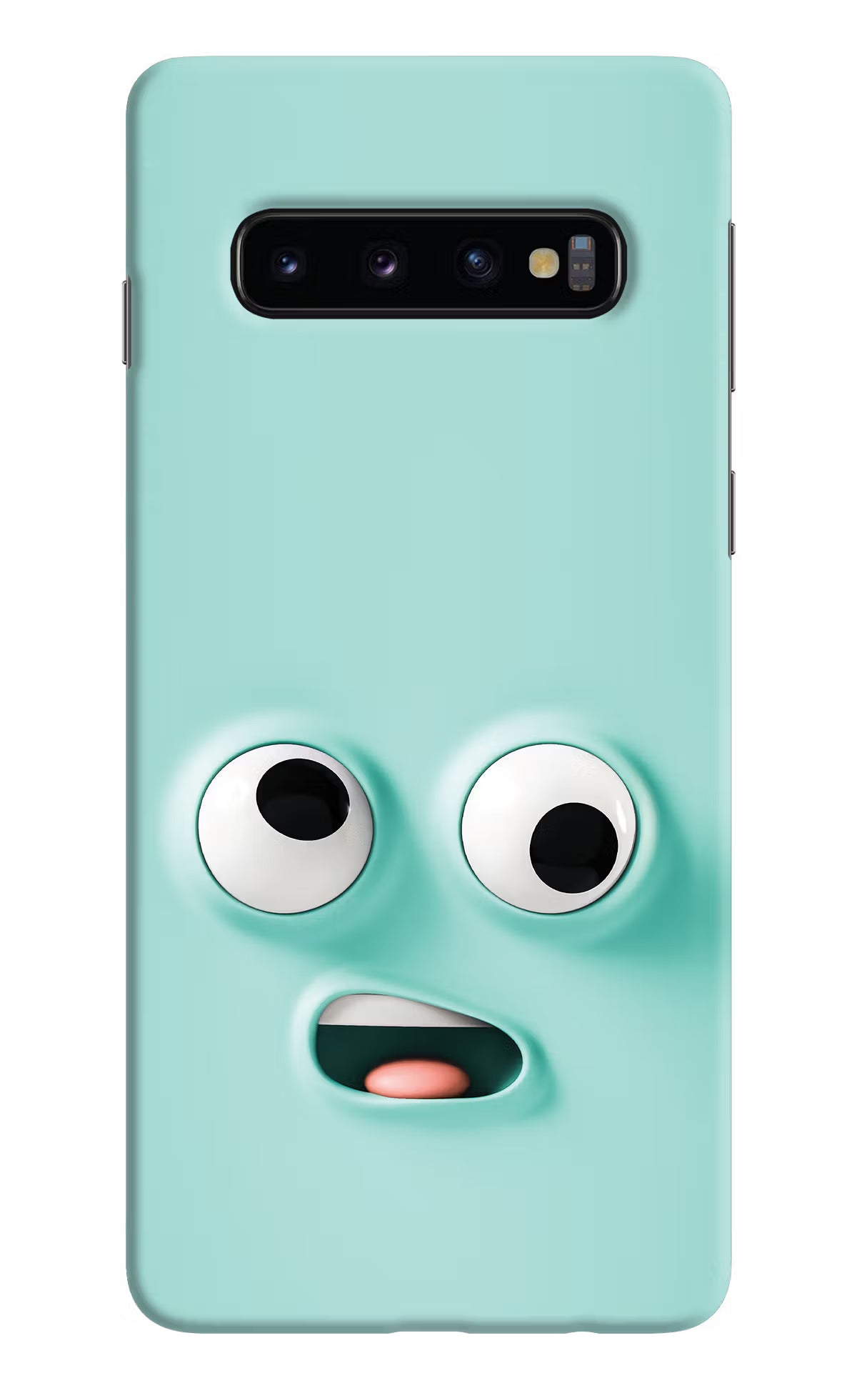Funny Cartoon Samsung S10 Hard Case Back Cover by Casekaro