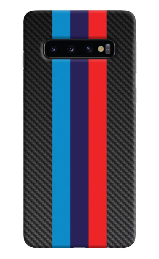 BMW Stripes Pattern Samsung S10 Hard Case Back Cover by Casekaro