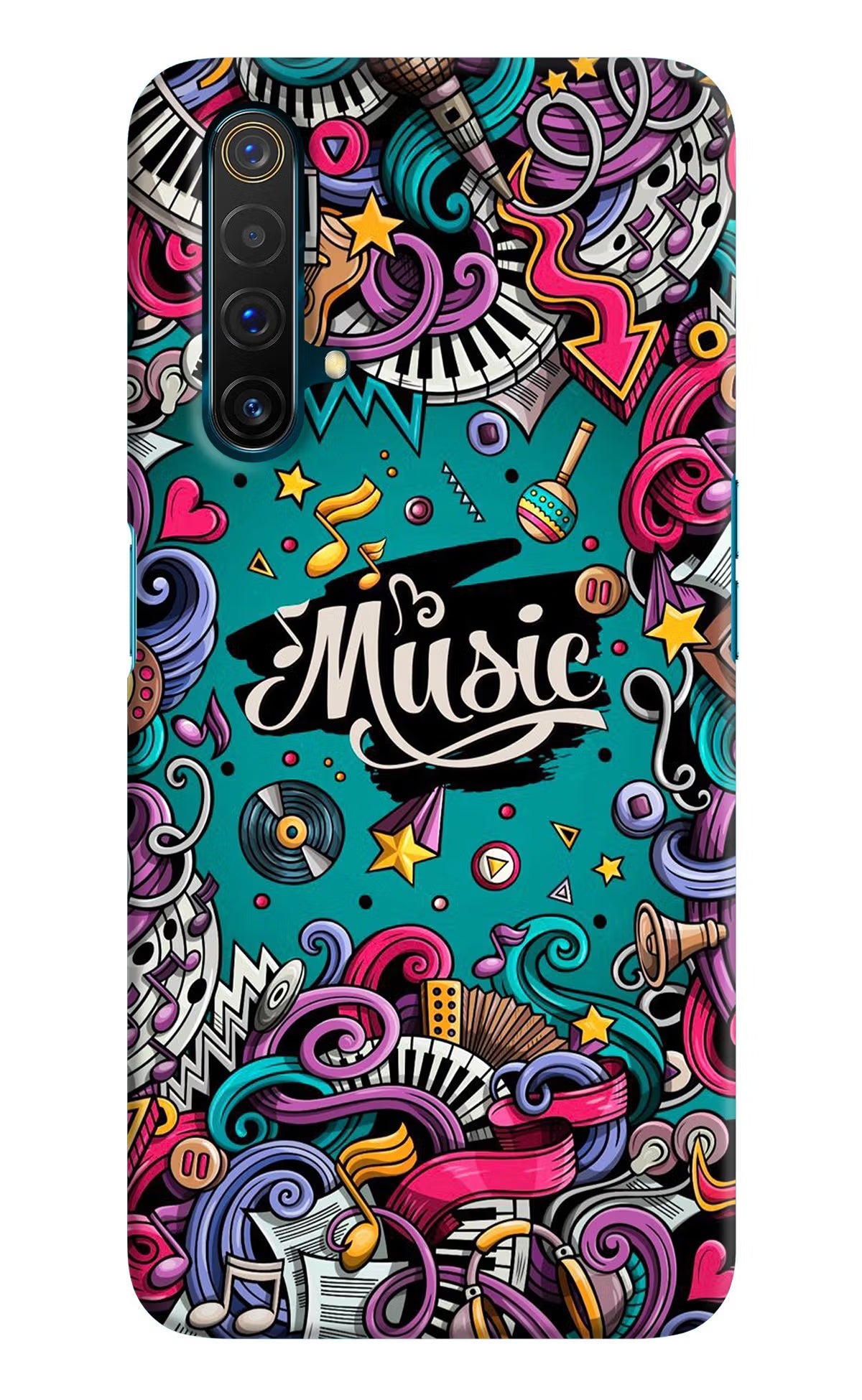Music Graffiti Realme X3 Hard Case Back Cover by Casekaro