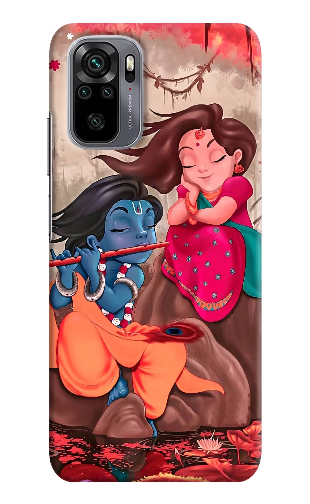 Radhe Krishna Redmi Note 10/10S Hard Case Back Cover by Casekaro