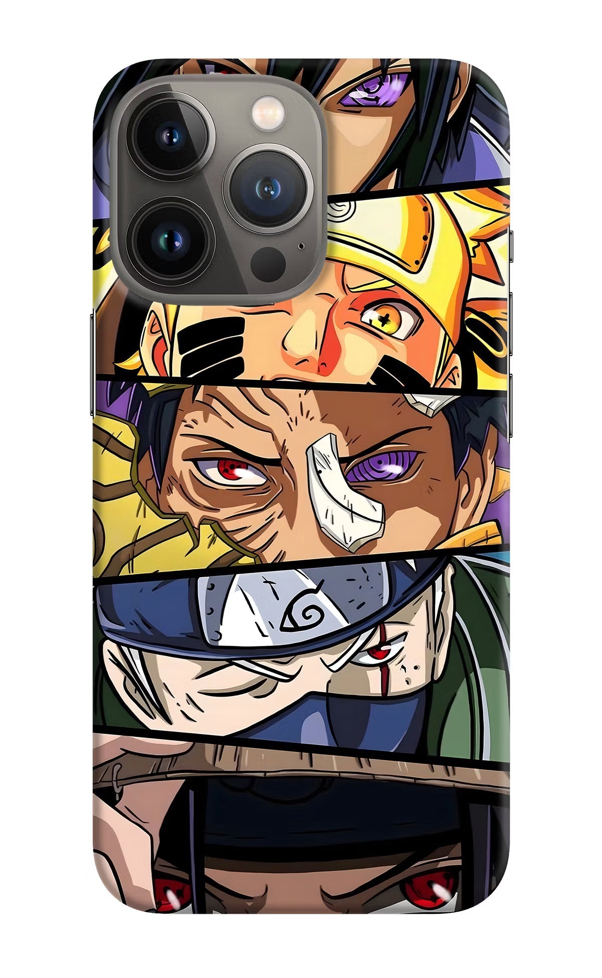 Naruto Character iPhone 13 Pro Max Hard Case Back Cover by Casekaro