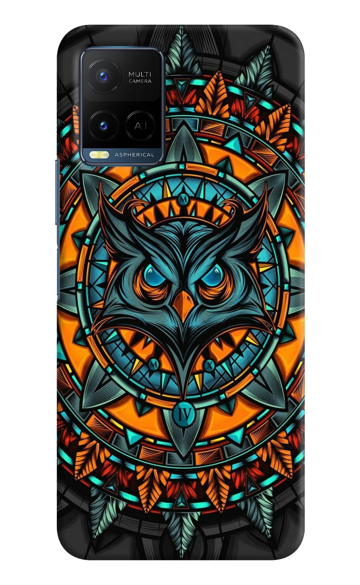 Angry Owl Art Vivo Y21/Y21s/Y33s Hard Case Back Cover by Casekaro