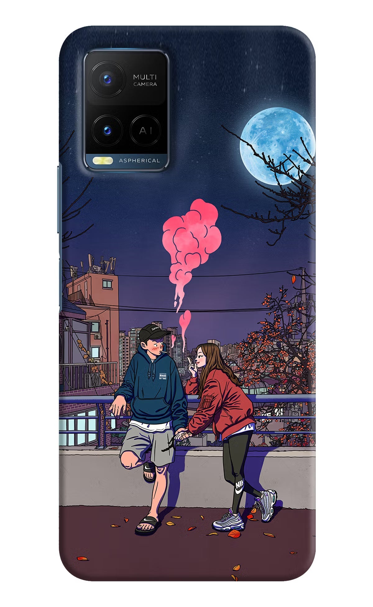 Chilling Couple Vivo Y21/Y21s/Y33s Hard Case Back Cover by Casekaro