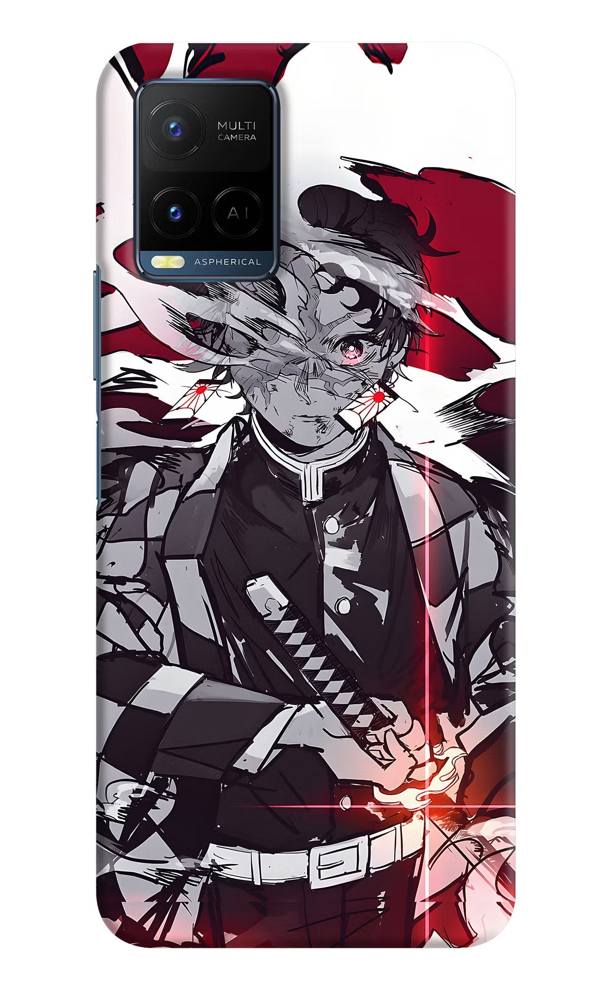 Demon Slayer Vivo Y21/Y21s/Y33s Hard Case Back Cover by Casekaro