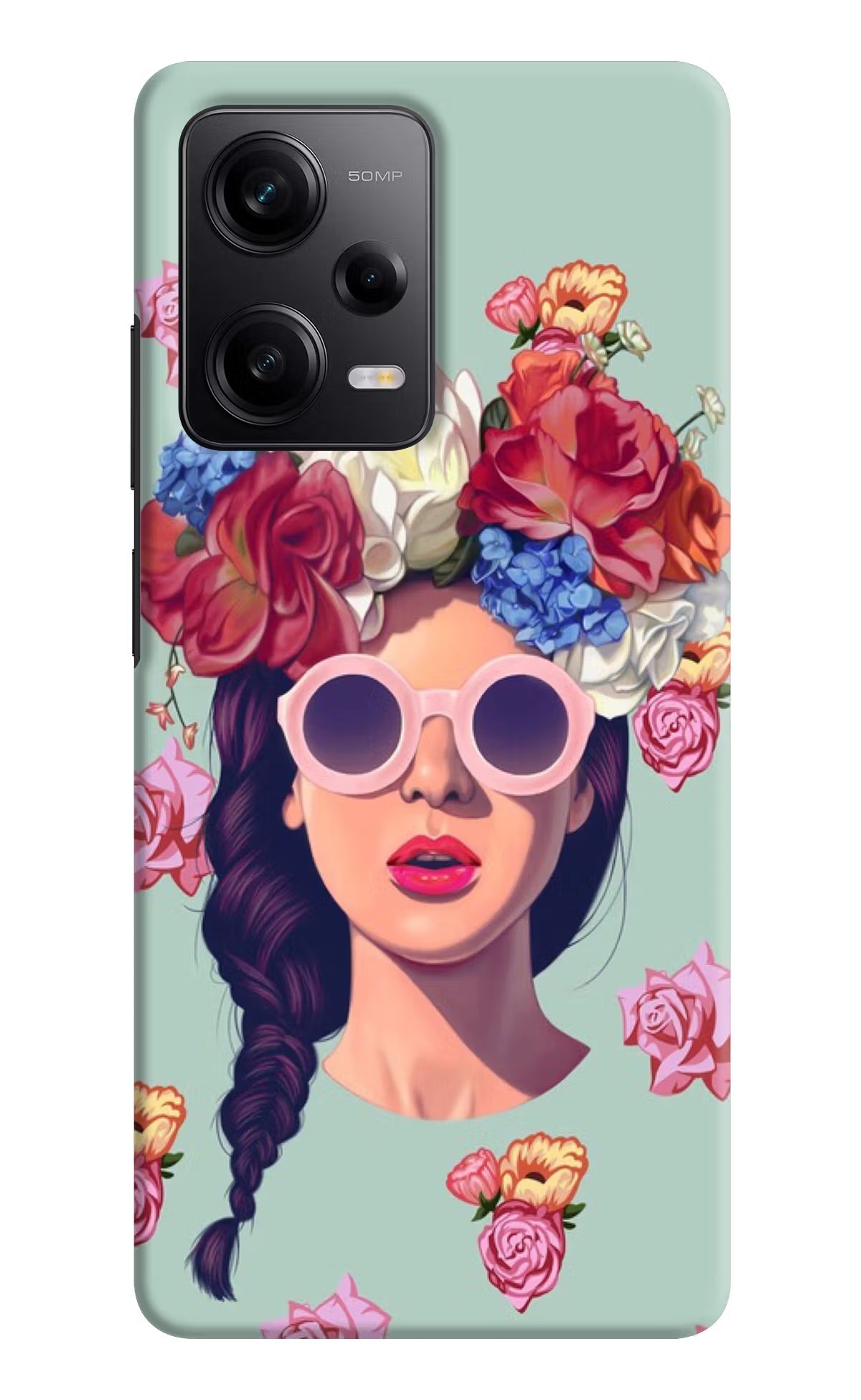 Pretty Girl Redmi Note 12 Pro 5G Hard Case Back Cover by Casekaro