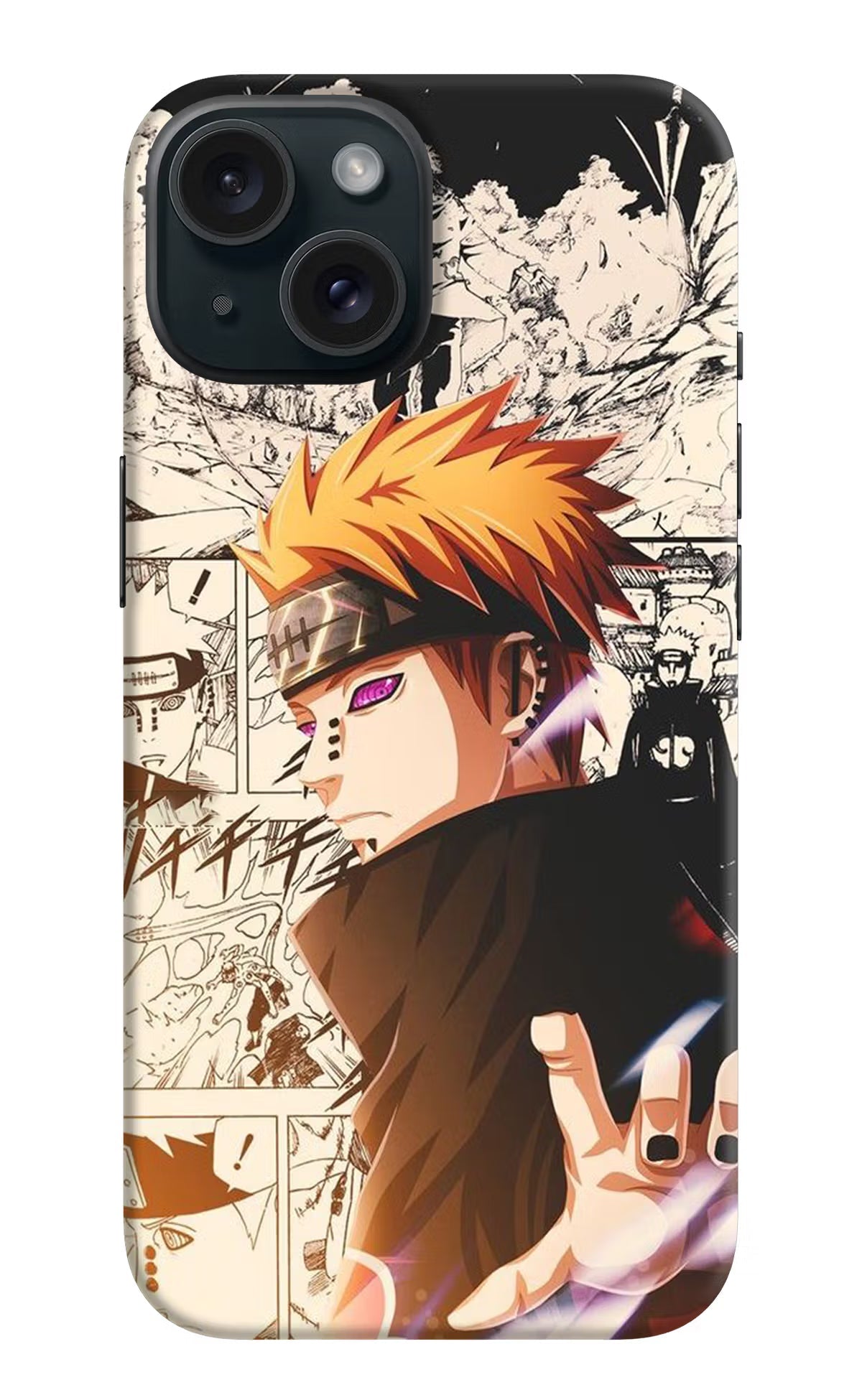 Pain Anime iPhone 15 Hard Case Back Cover by Casekaro