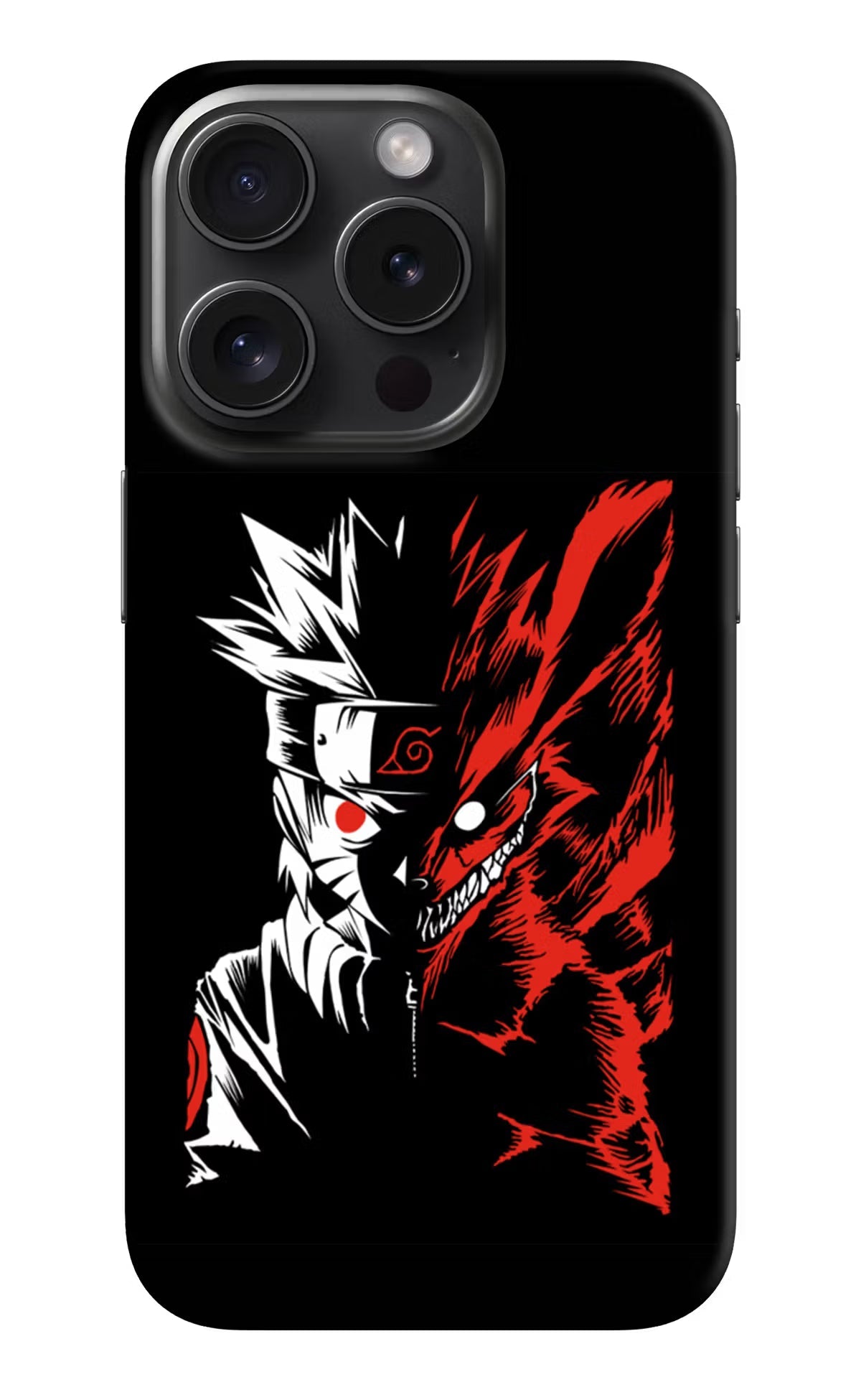 Naruto Two Face iPhone 15 Pro Hard Case Back Cover by Casekaro