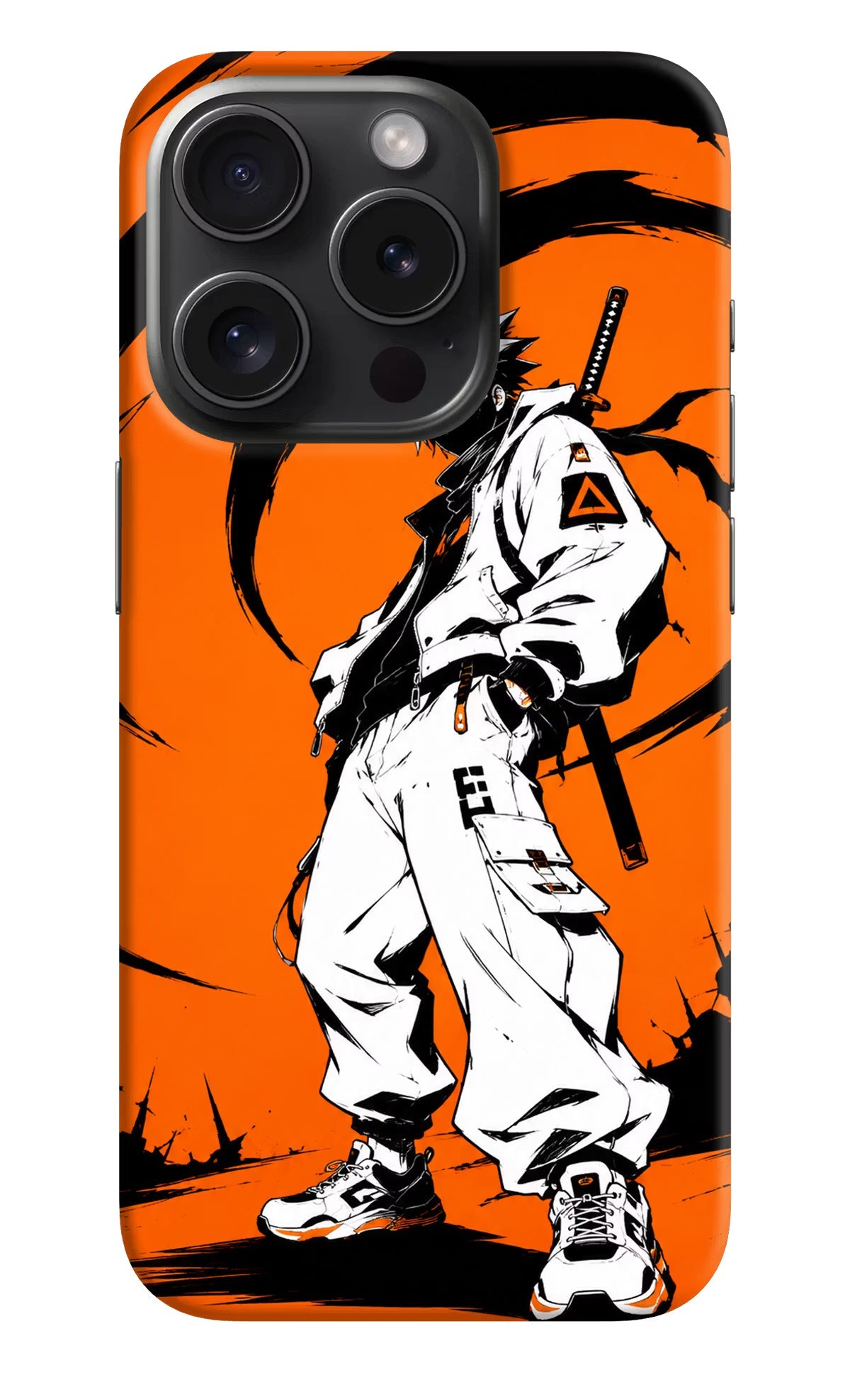 Street Samurai  iPhone 15 Pro Max Hard Case Back Cover by Casekaro
