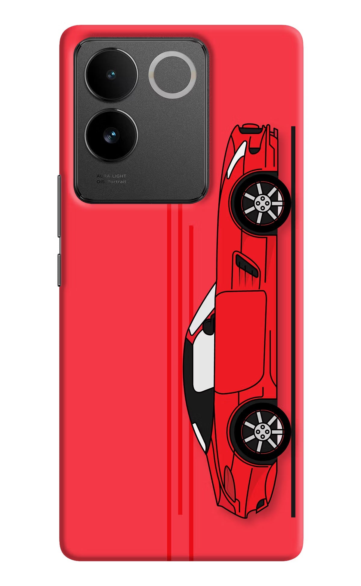 Red Velocity IQOO Z7 Pro 5G Hard Case Back Cover by Casekaro