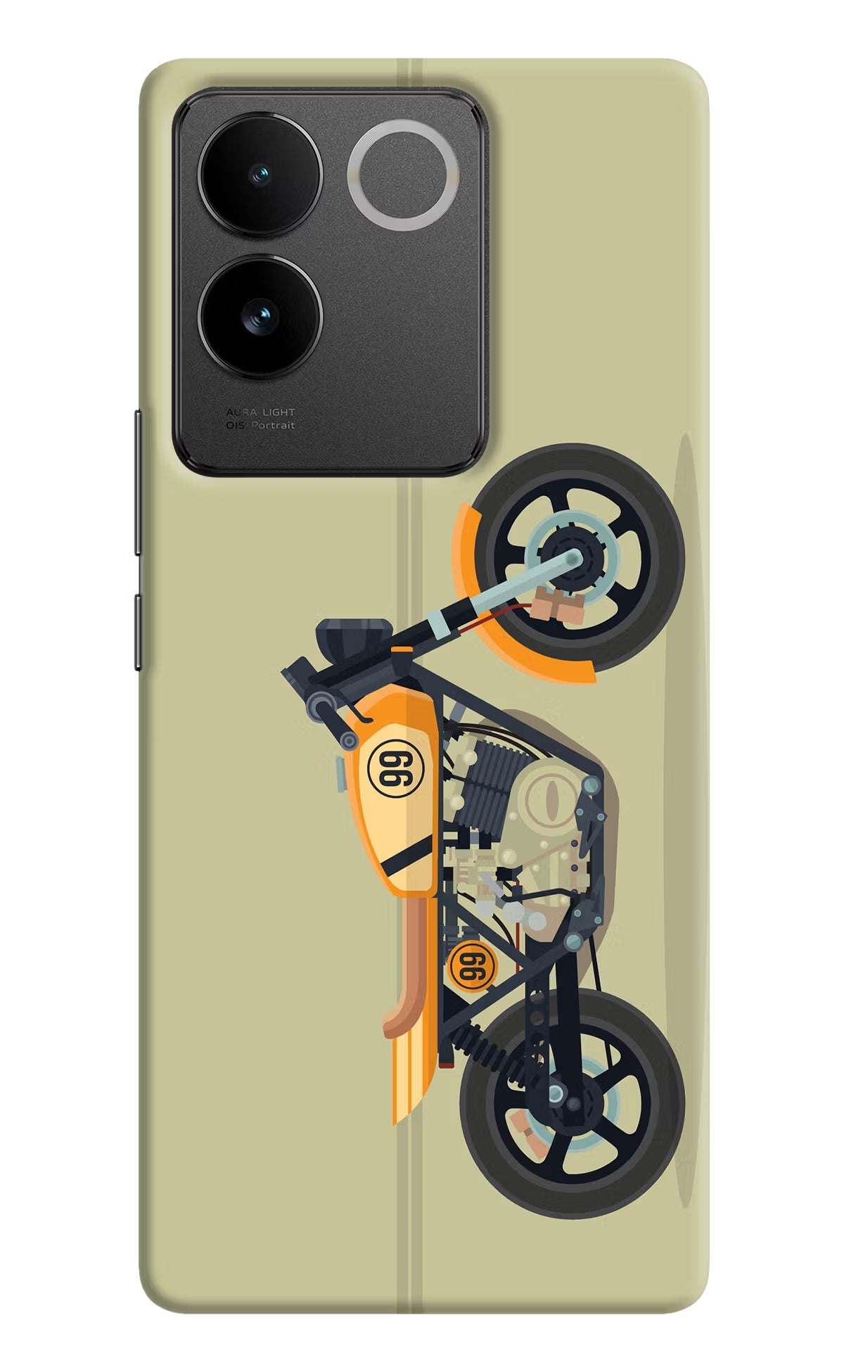 Vertical Speedster IQOO Z7 Pro 5G Hard Case Back Cover by Casekaro