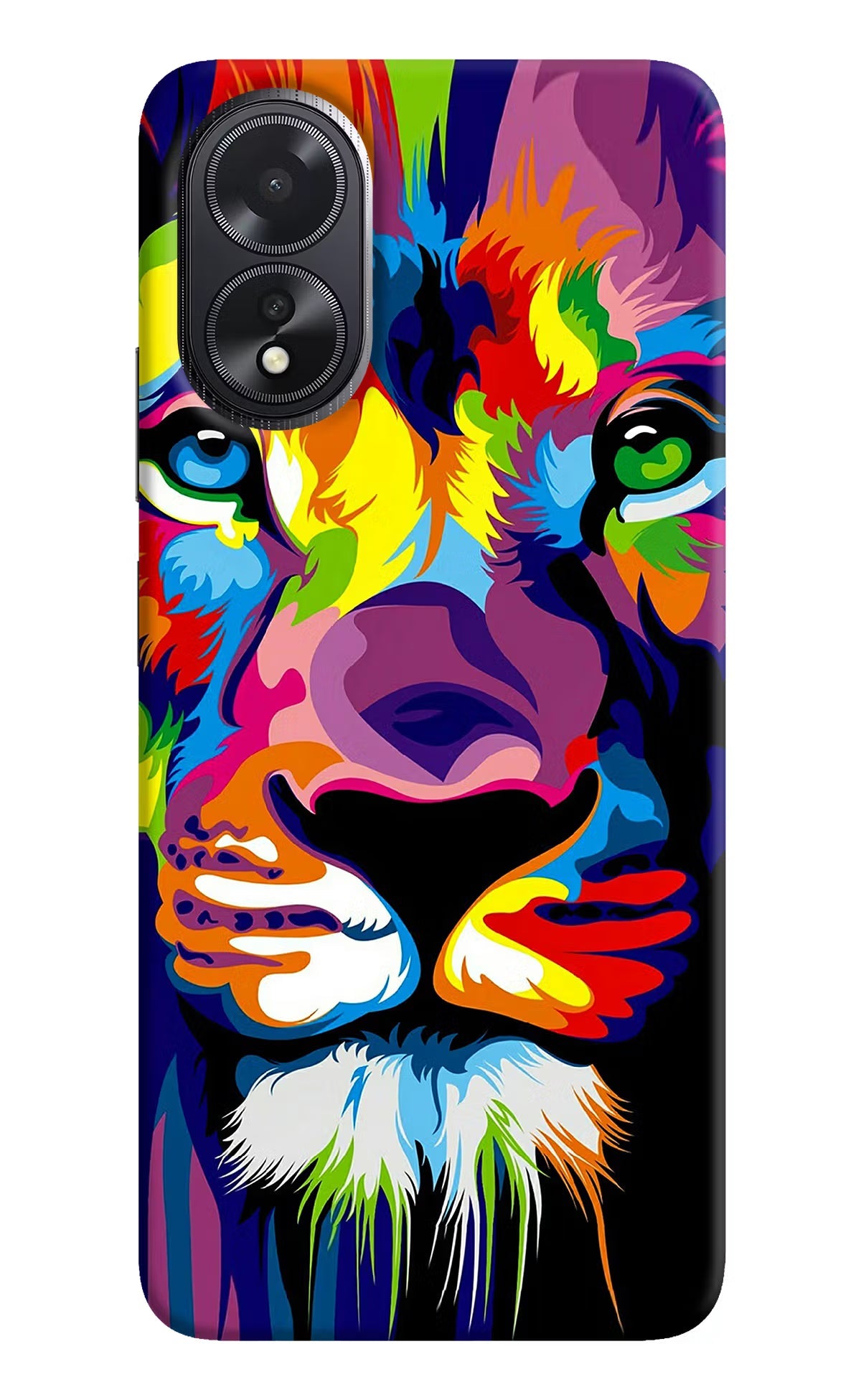 Lion Oppo A18/Oppo A38 Hard Case Back Cover by Casekaro