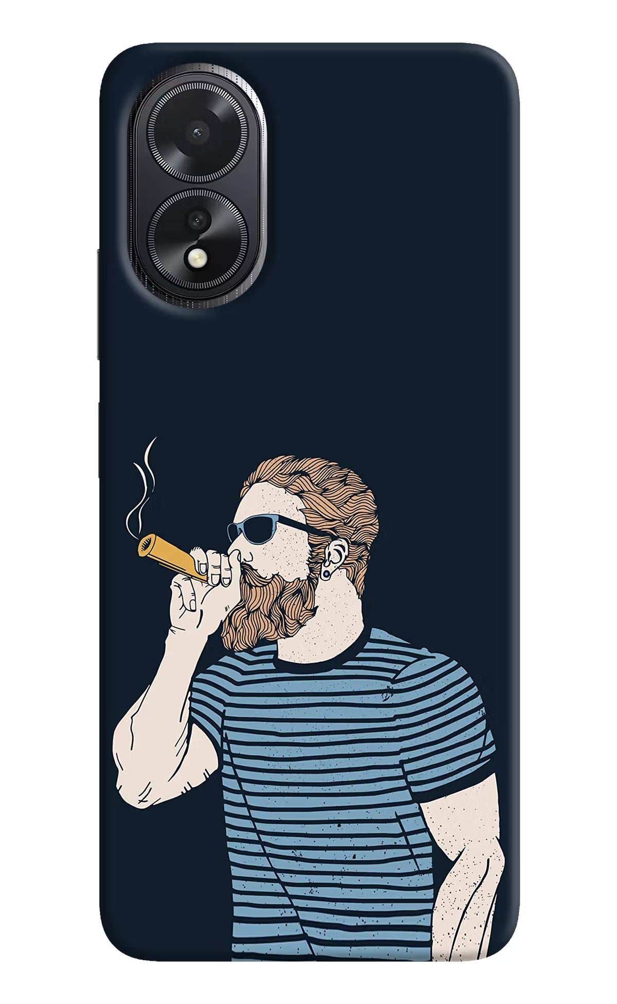 Smoking Oppo A18/Oppo A38 Hard Case Back Cover by Casekaro