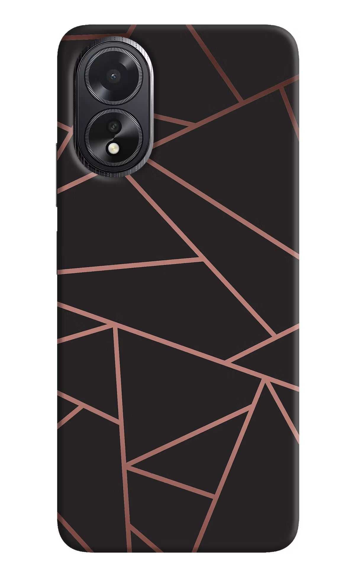 Geometric Pattern Oppo A18/Oppo A38 Hard Case Back Cover by Casekaro