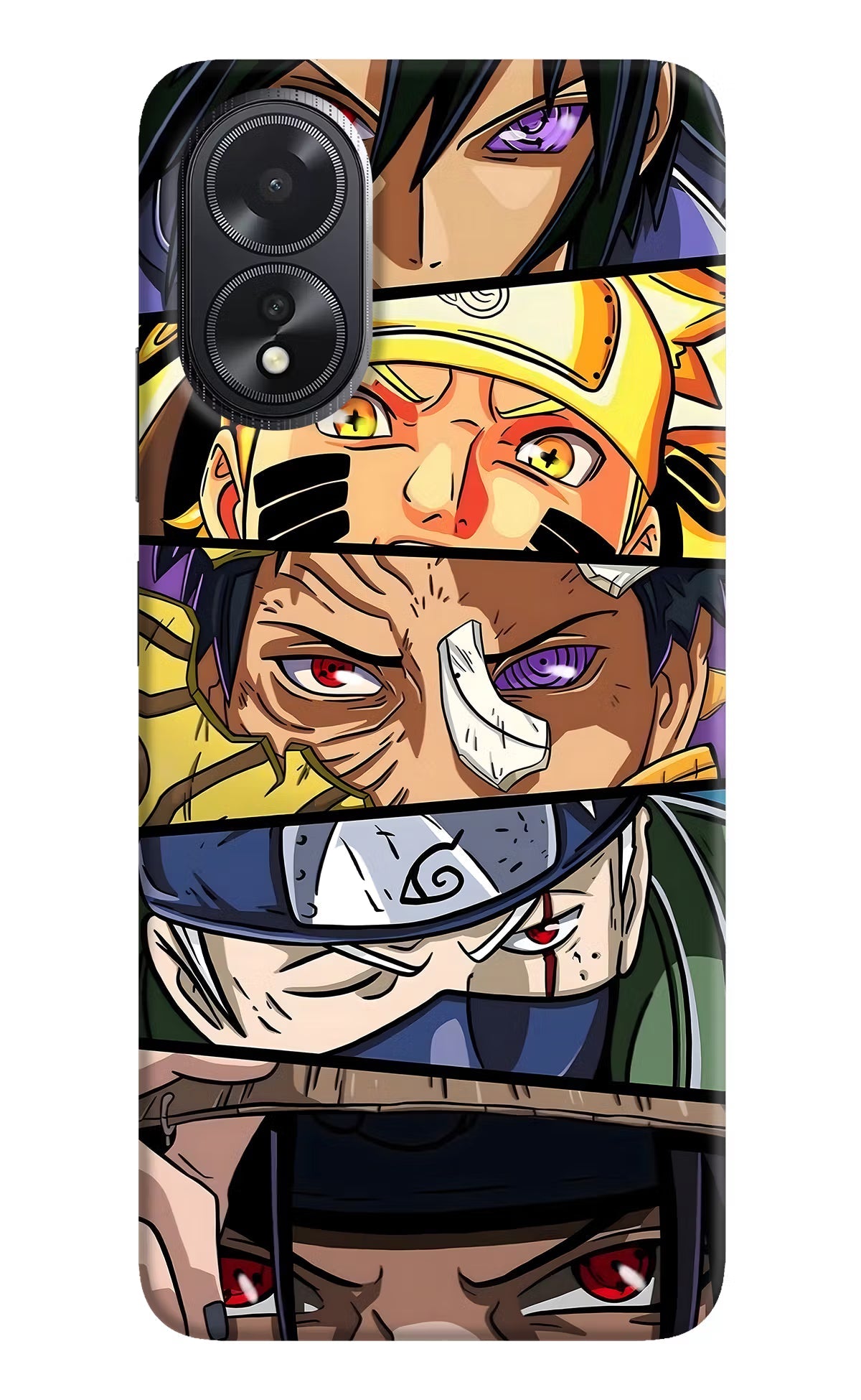 Naruto Character Oppo A18/Oppo A38 Hard Case Back Cover by Casekaro