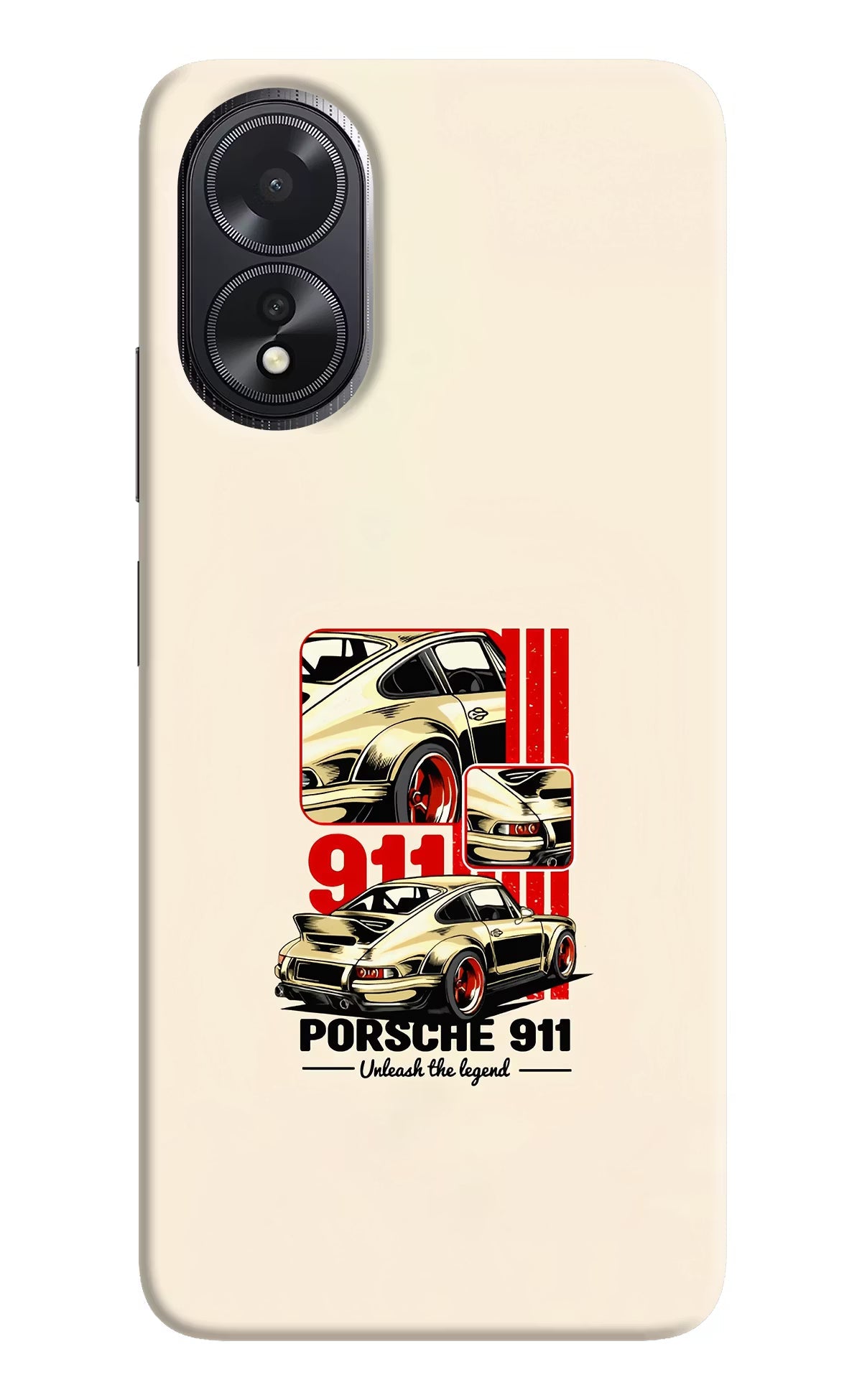 Classic Porsche 911 Oppo A18/Oppo A38 Hard Case Back Cover by Casekaro