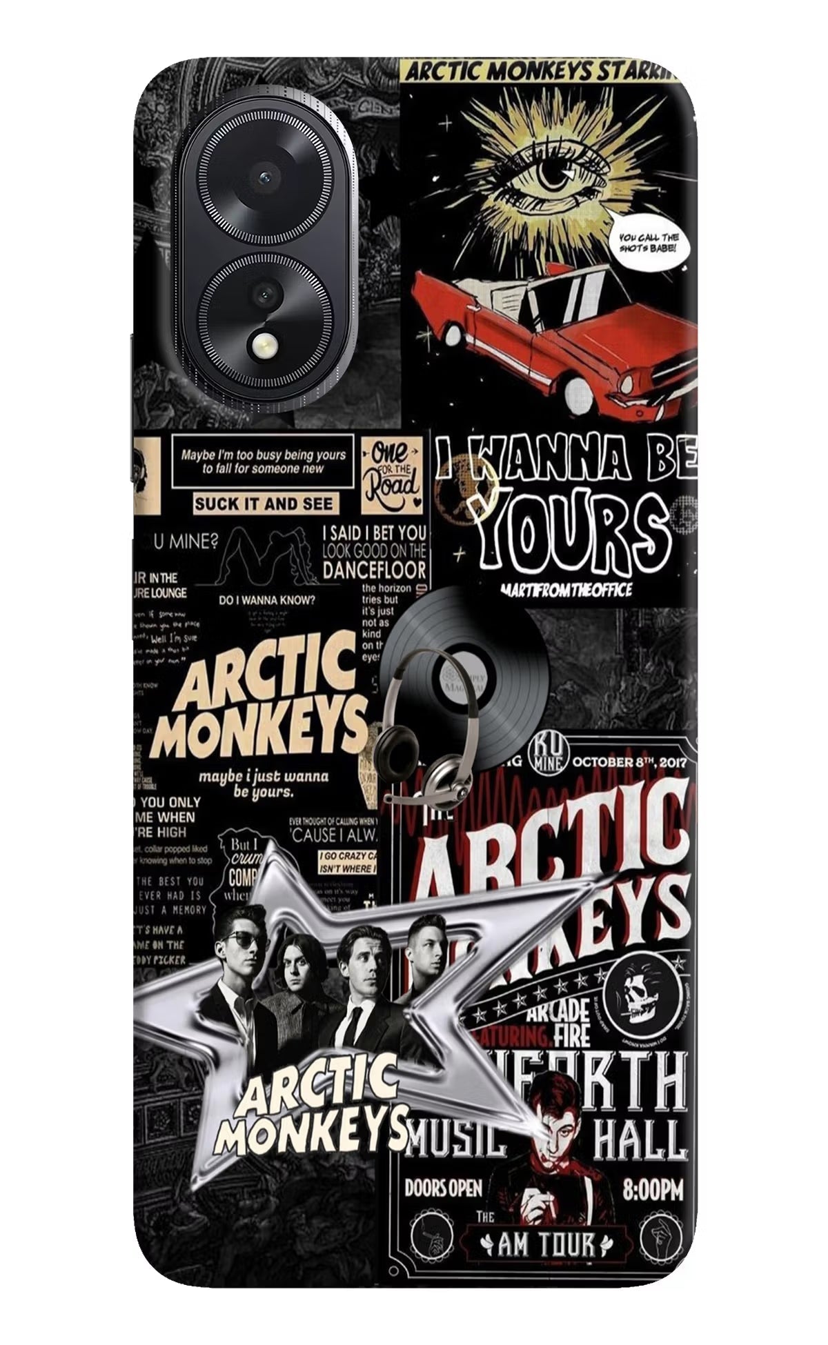 Arctic Monkeys Oppo A18/Oppo A38 Hard Case Back Cover by Casekaro