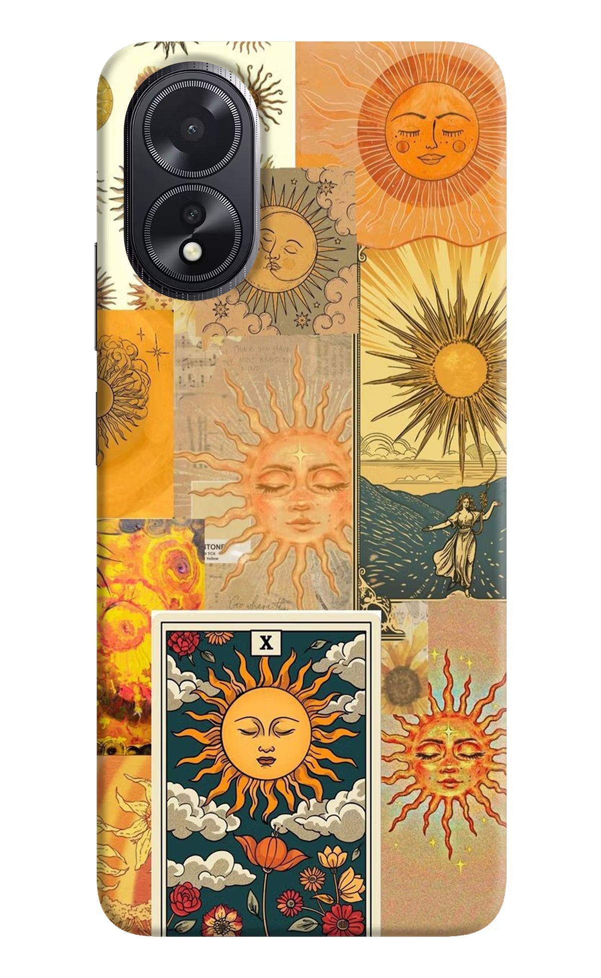 Sun Oppo A18/Oppo A38 Hard Case Back Cover by Casekaro