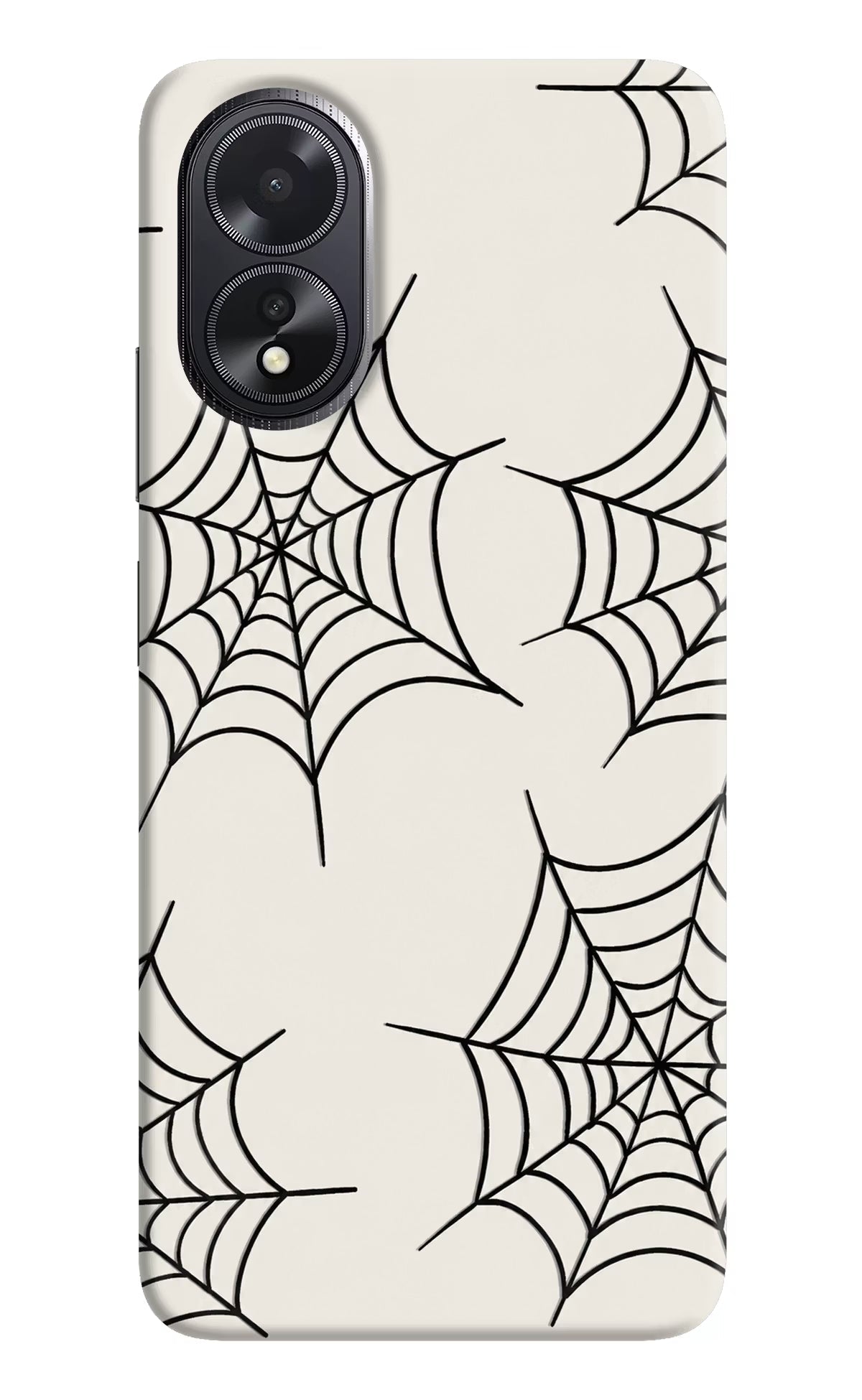 Spider Web Oppo A18/Oppo A38 Hard Case Back Cover by Casekaro