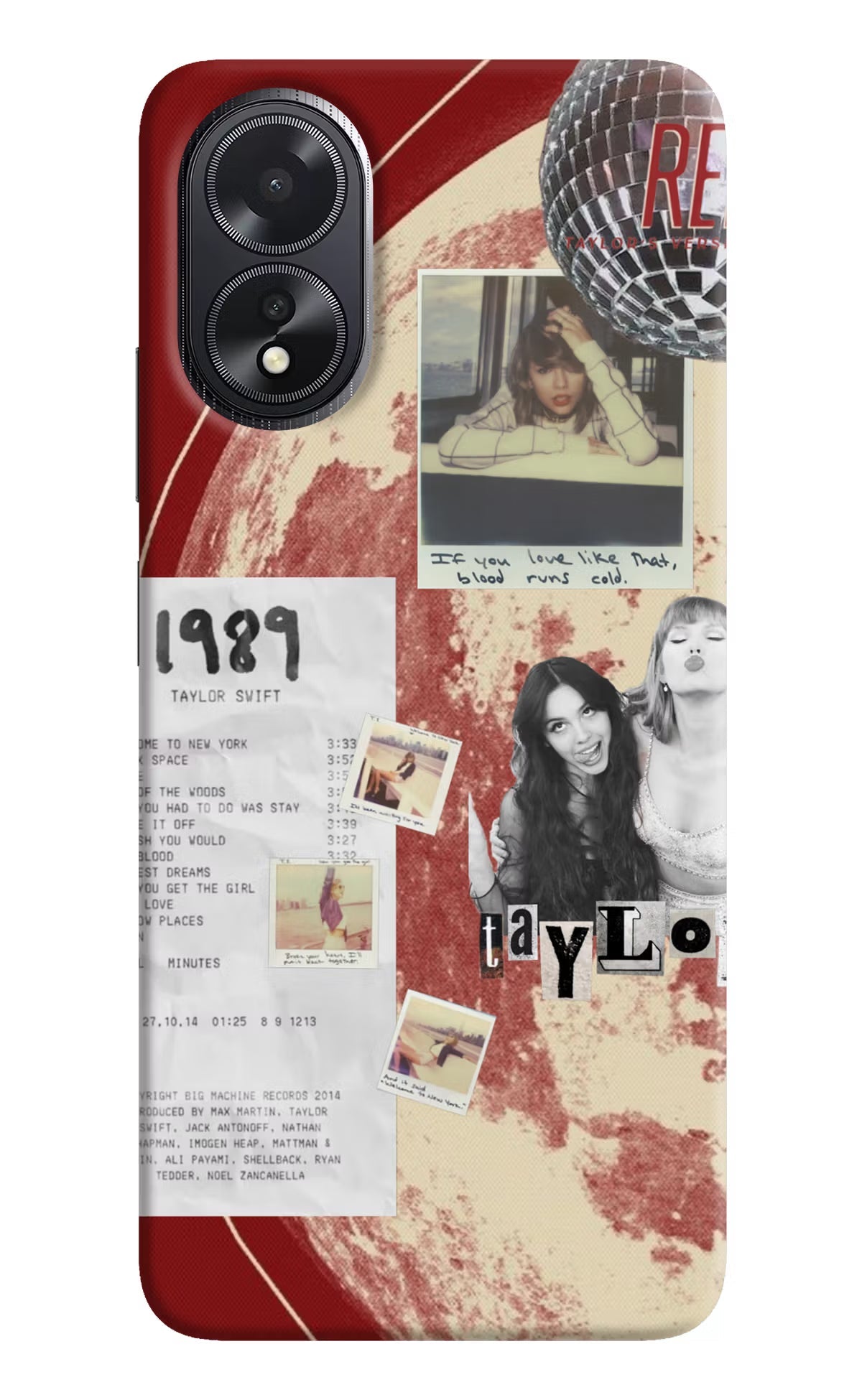 Taylor Swift Oppo A18/Oppo A38 Hard Case Back Cover by Casekaro
