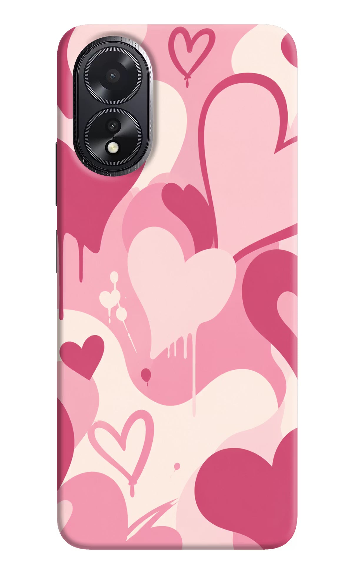 Hearty case Oppo A18/Oppo A38 Hard Case Back Cover by Casekaro