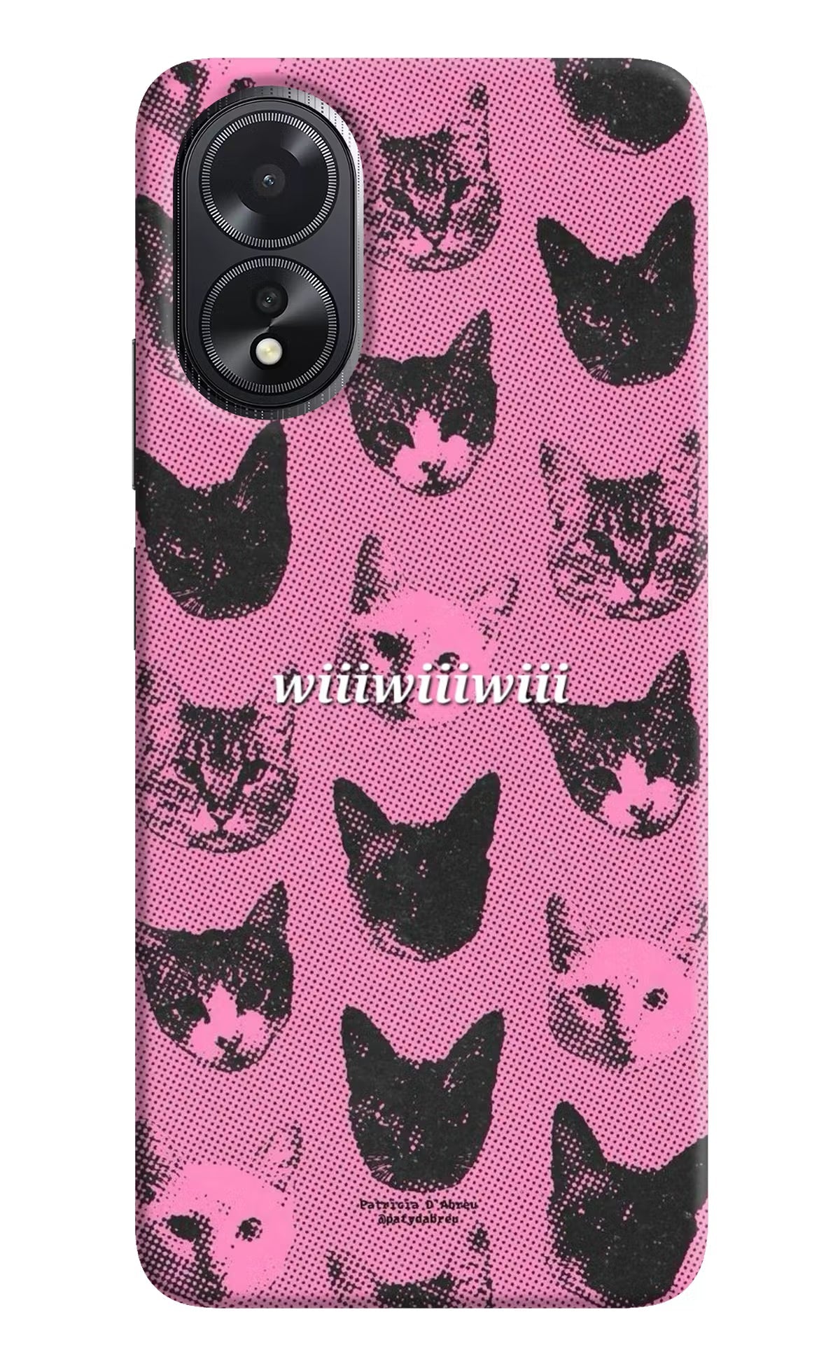 Pink Cats Oppo A18/Oppo A38 Hard Case Back Cover by Casekaro