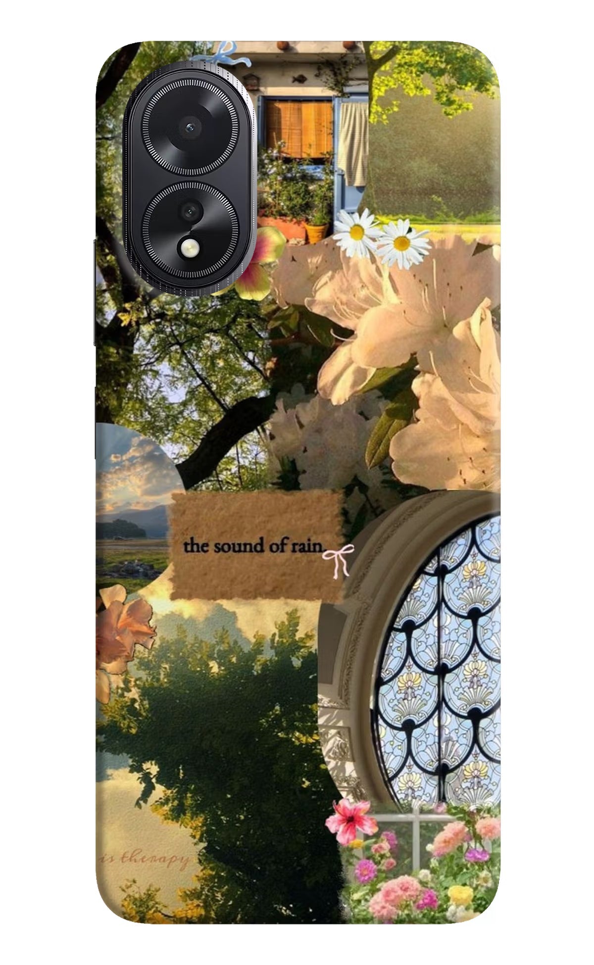 Rain Oppo A18/Oppo A38 Hard Case Back Cover by Casekaro