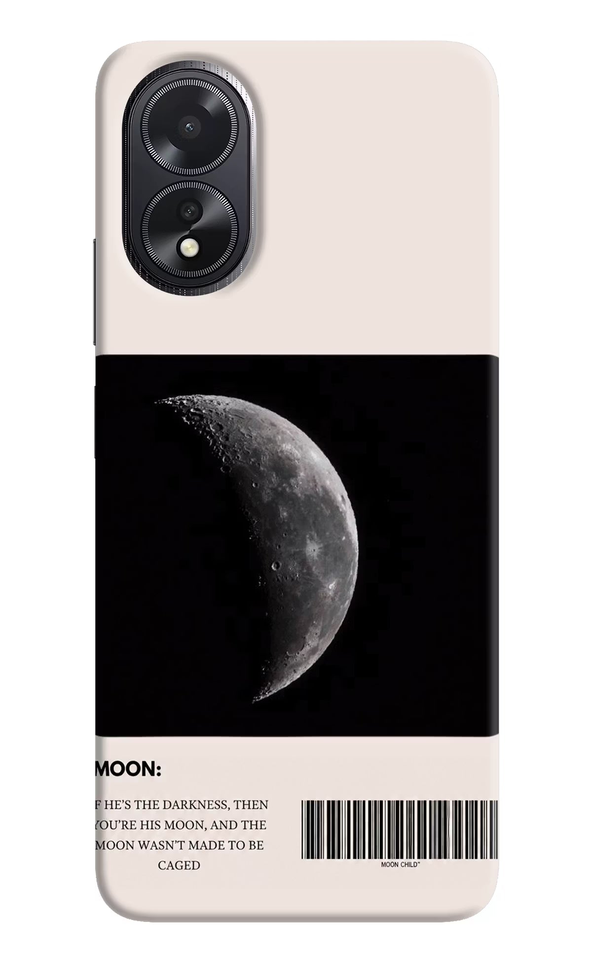 Moon Phase Oppo A18/Oppo A38 Hard Case Back Cover by Casekaro