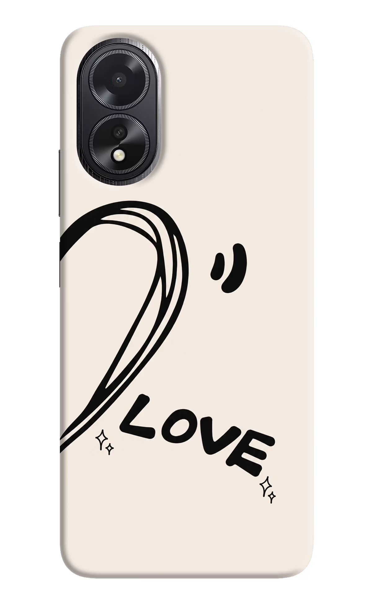 Soul Line Oppo A18/Oppo A38 Hard Case Back Cover by Casekaro
