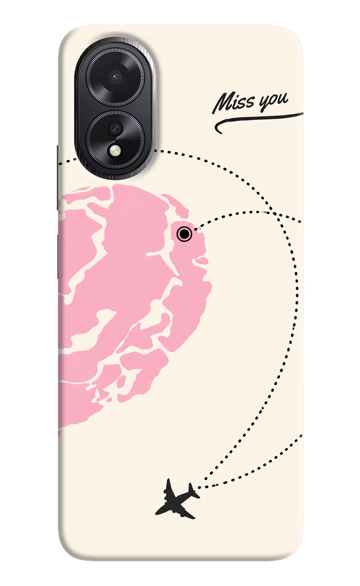 Miss Orbit Oppo A18/Oppo A38 Hard Case Back Cover by Casekaro