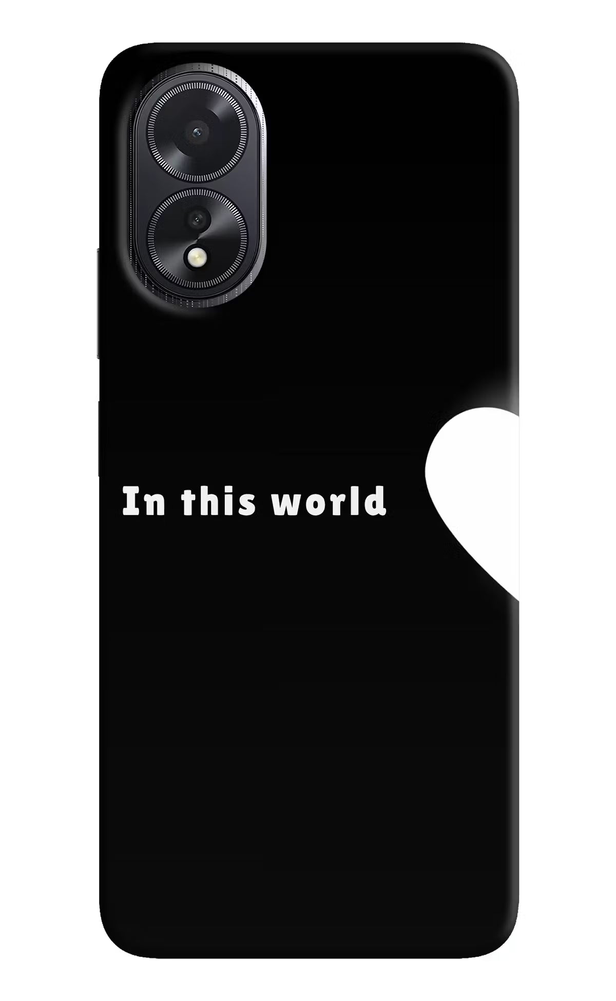 This World Oppo A18/Oppo A38 Hard Case Back Cover by Casekaro