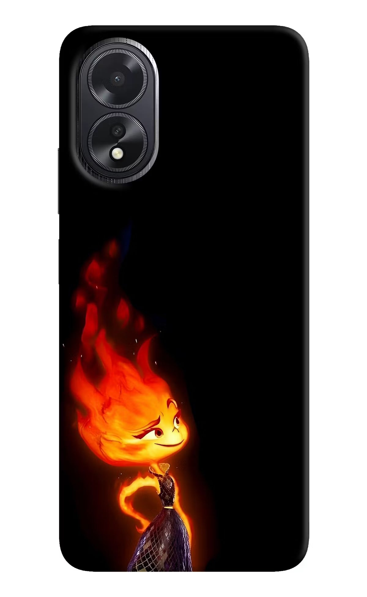 Ember Flame Oppo A18/Oppo A38 Hard Case Back Cover by Casekaro