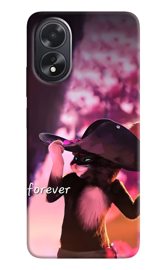 Forever Cat Oppo A18/Oppo A38 Hard Case Back Cover by Casekaro