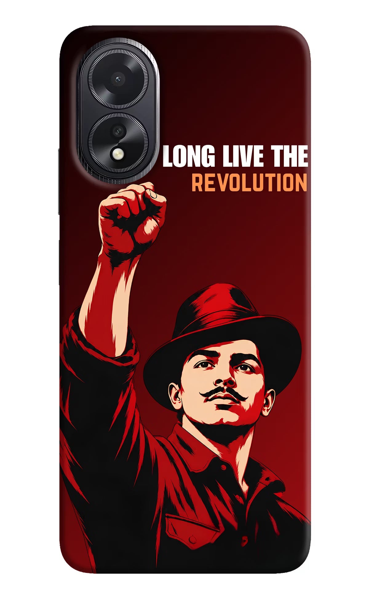 Bhagat Singh Revolution Oppo A18/Oppo A38 Hard Case Back Cover by Casekaro