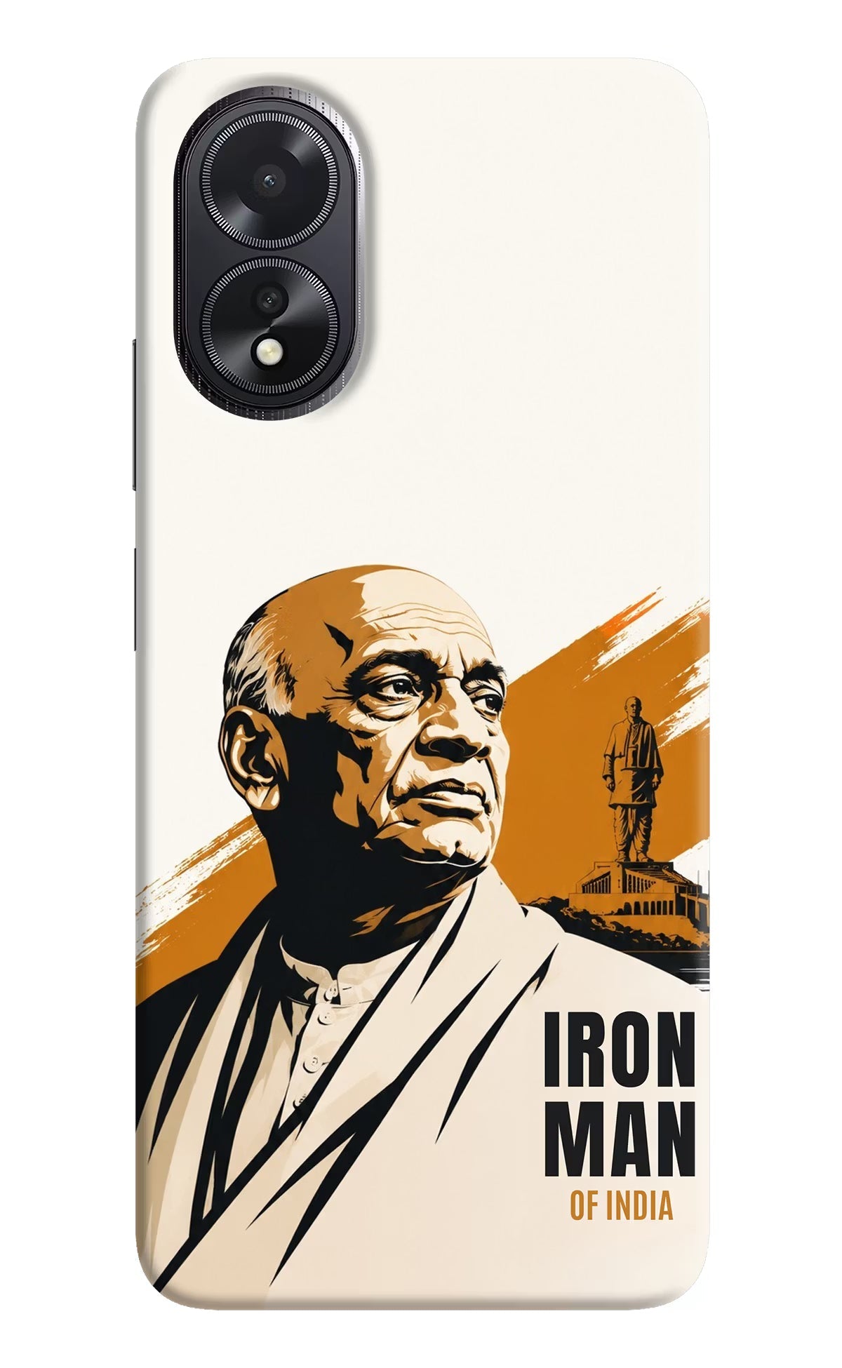 Sardar Patel Iron Will Oppo A18/Oppo A38 Hard Case Back Cover by Casekaro